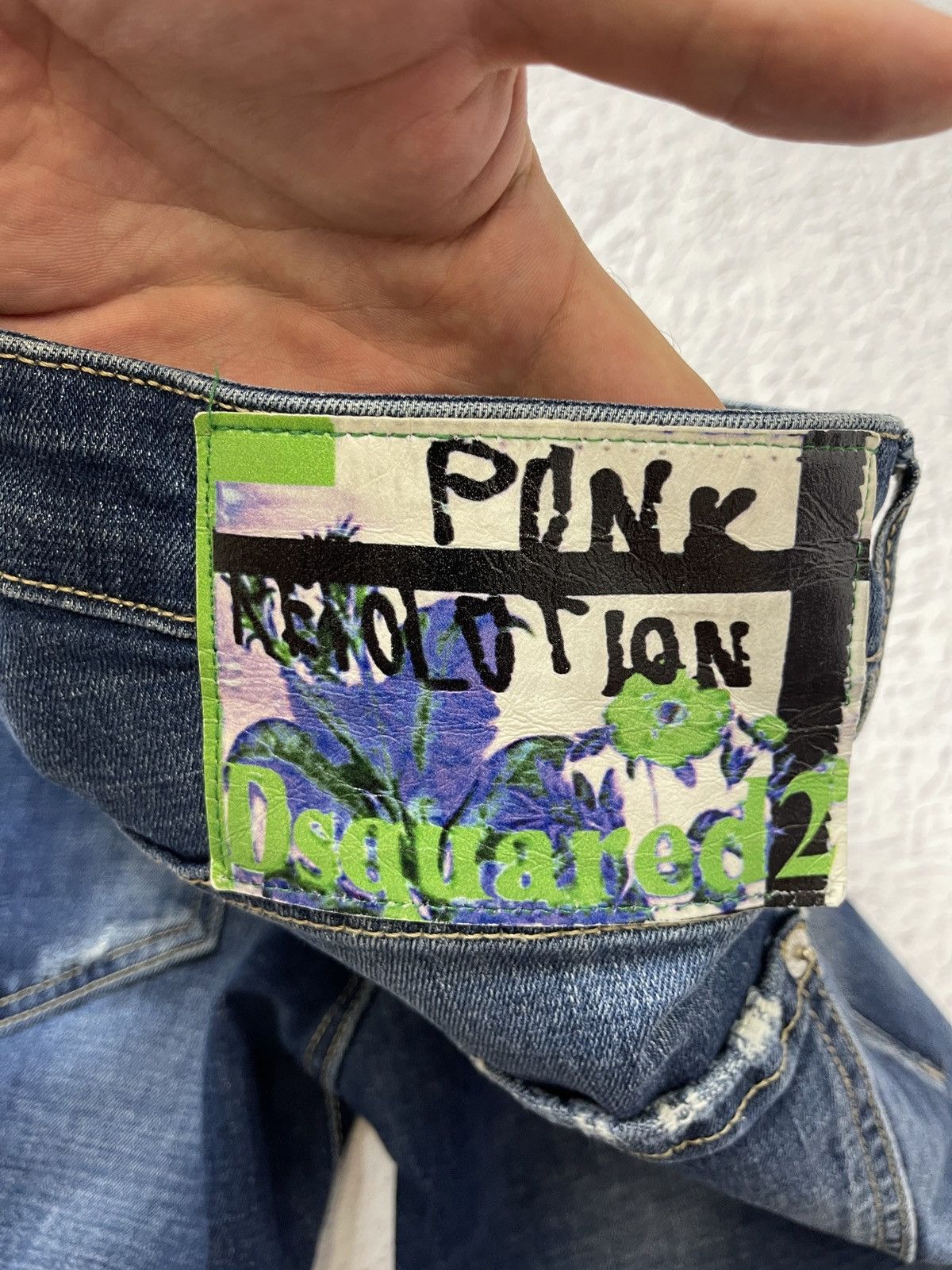 Dsquared2 Dsquared2 blue faded paint distressed punk revolution jeans Size US 32 / EU 48 - 16 Thumbnail