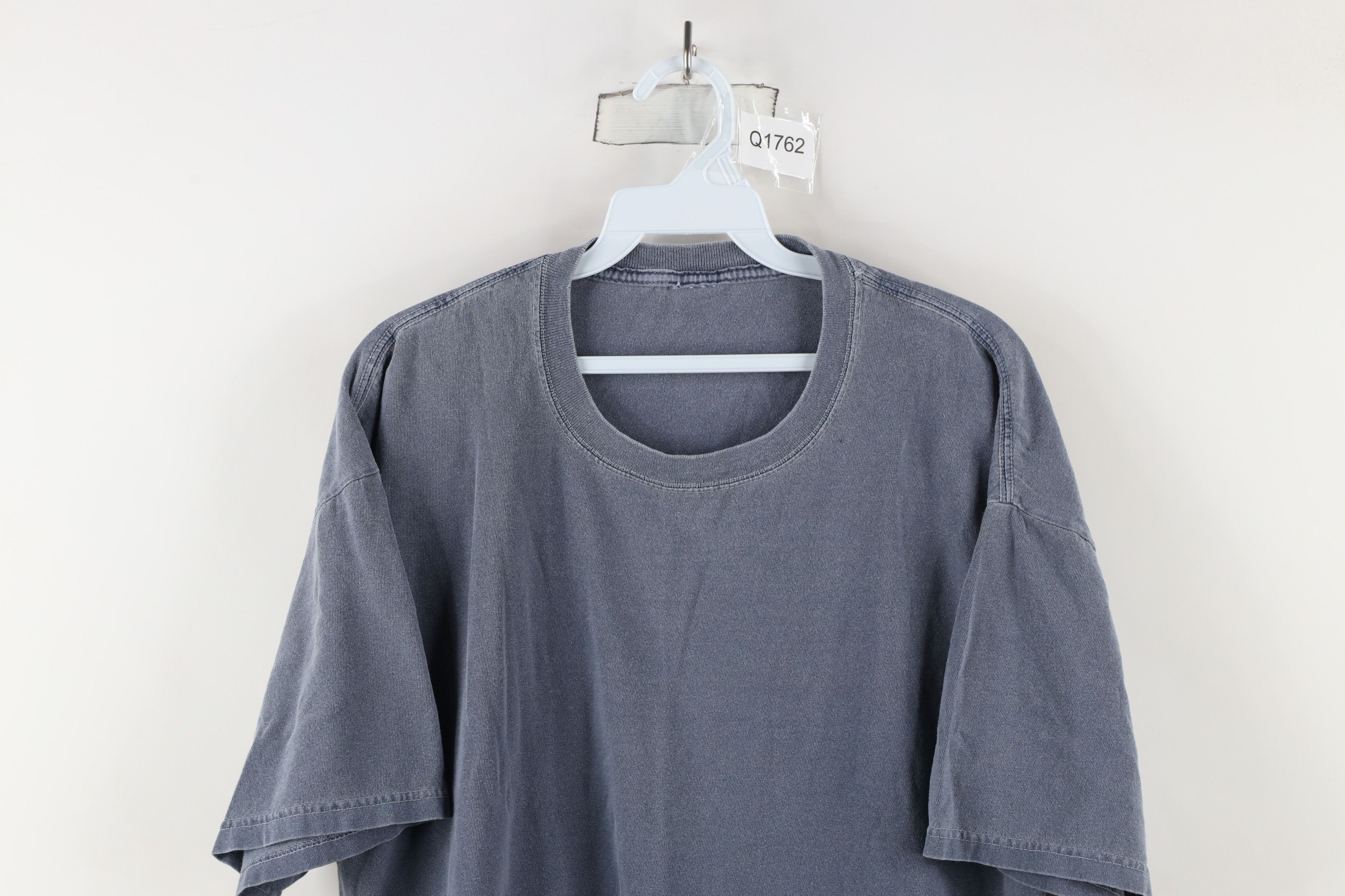 Vintage Vintage 90s Streetwear Stonewash Short Sleeve T-Shirt Blue Size US XL / EU 56 / 4 - 2 Thumbnail