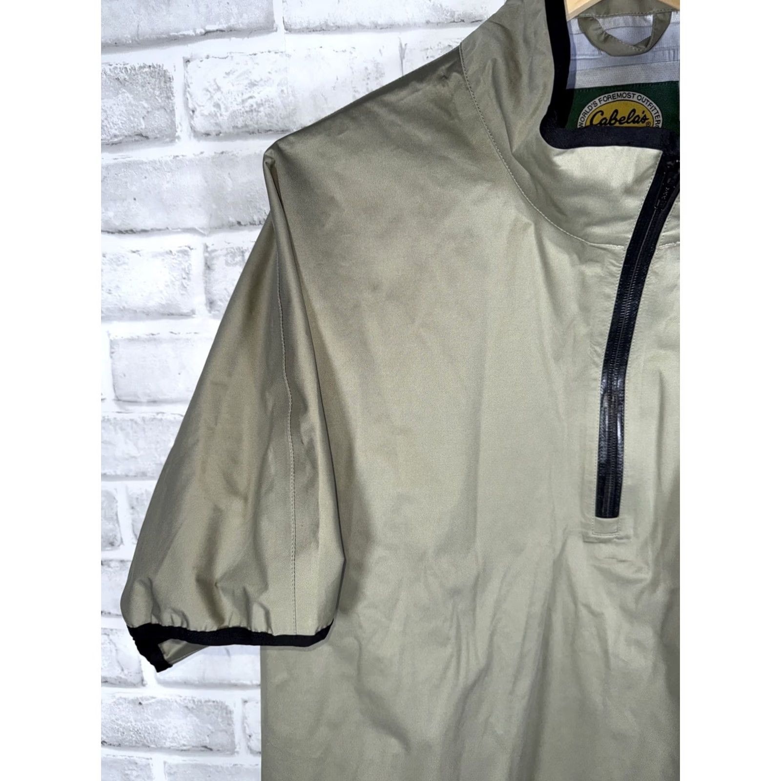 Vintage Cabela's Dry Plus Half Zip Pullover Mens L Beige Shirt Activewear Pullover Casual Zip Mens L Beige Size US L / EU 52-54 / 3 - 6 Thumbnail