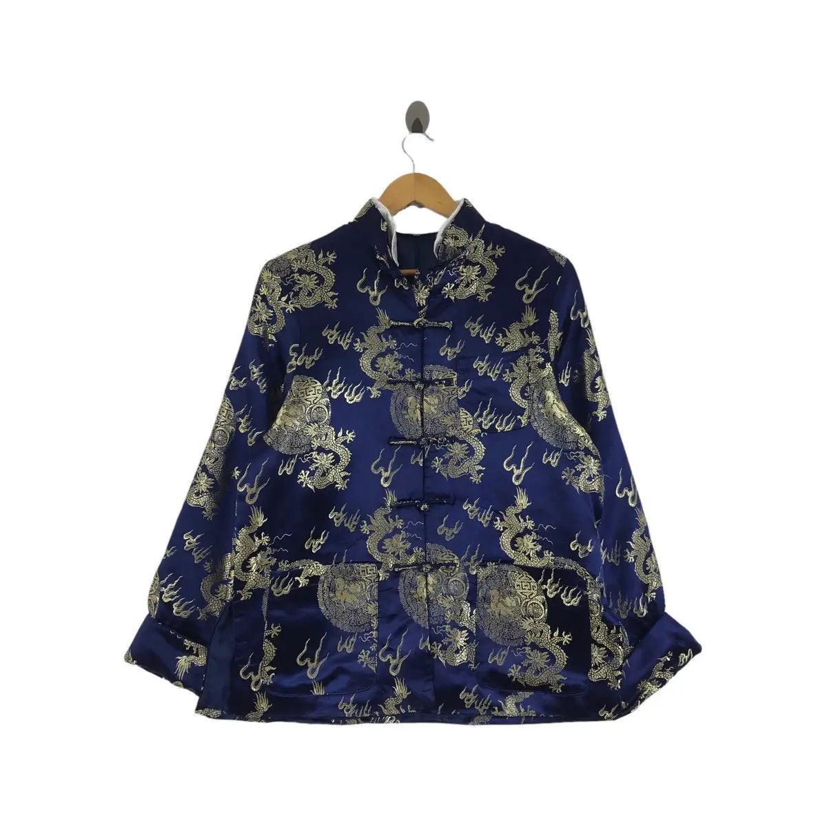 Vintage 80’ SUKAJAN JAPAN YAKUZA Gold Dragon Jacket Coat