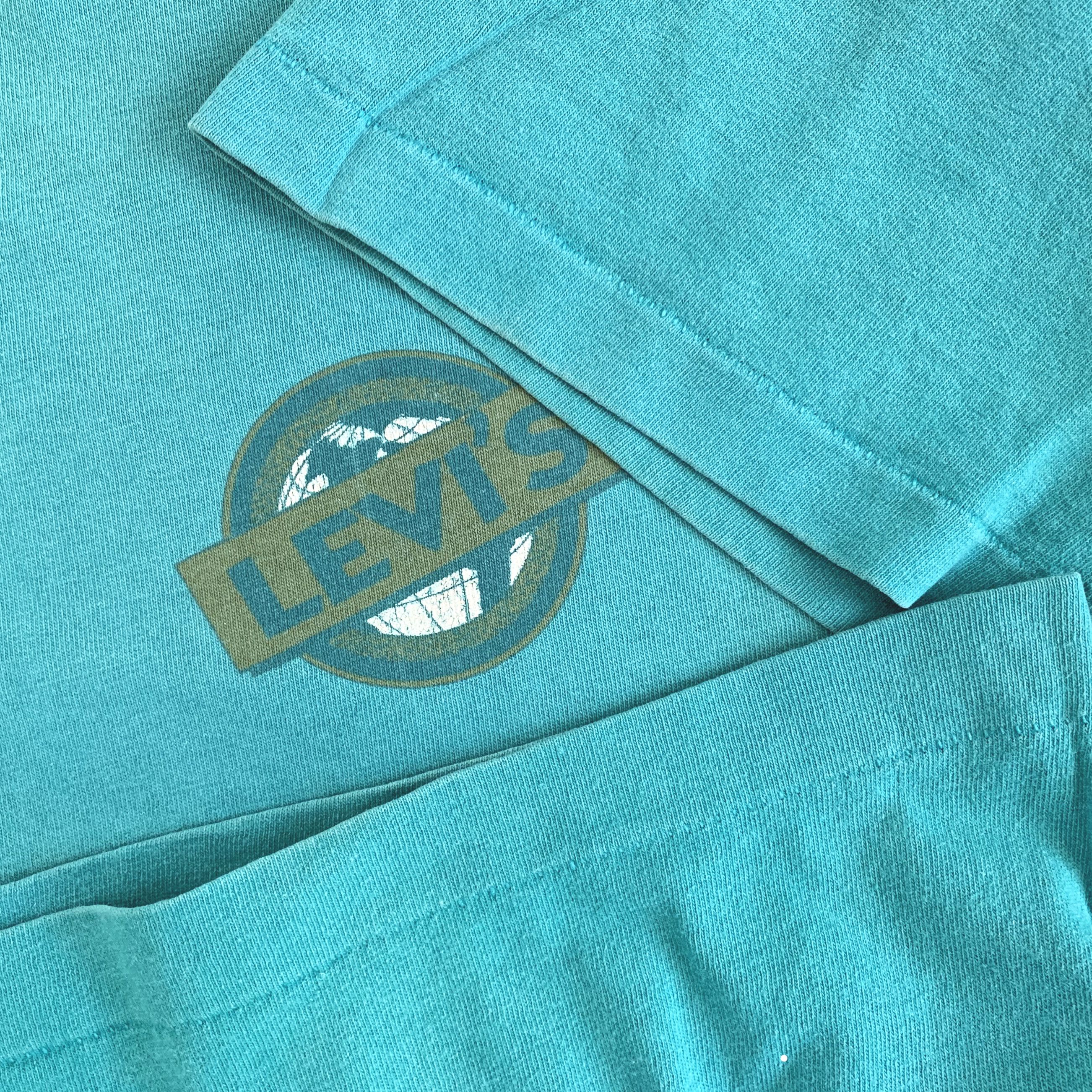 Levi's Vintage 1992 LEVI'S t shirt Single stitch Global Legend 90s Size US L / EU 52-54 / 3 - 4 Thumbnail