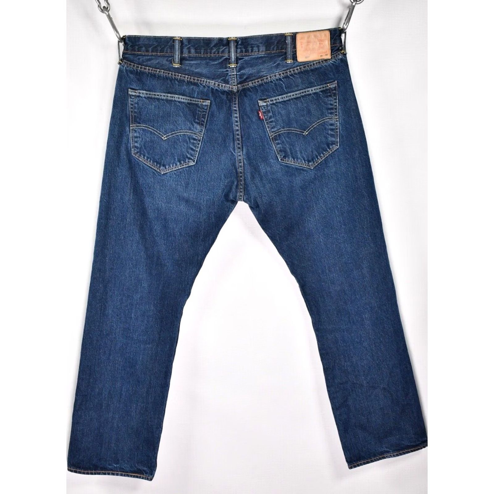 Levi's LEVI'S 501 Jeans Men W40/L32 Straight Denim Blue Cotton Regular Classic 00501-0162 Vintage-Yes? 501 Series 00501-0162 Size US 40 / EU 56 - 2 Thumbnail