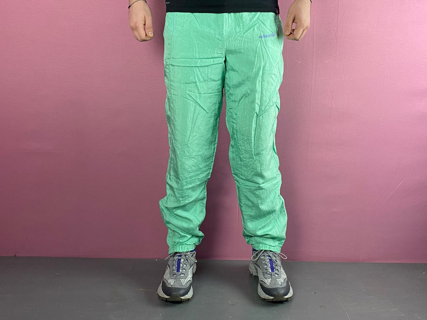 Adidas × Vintage 90s Adidas Vintage Men's Tracksuit Pants - L Size US 30 / EU 46 - 3 Thumbnail