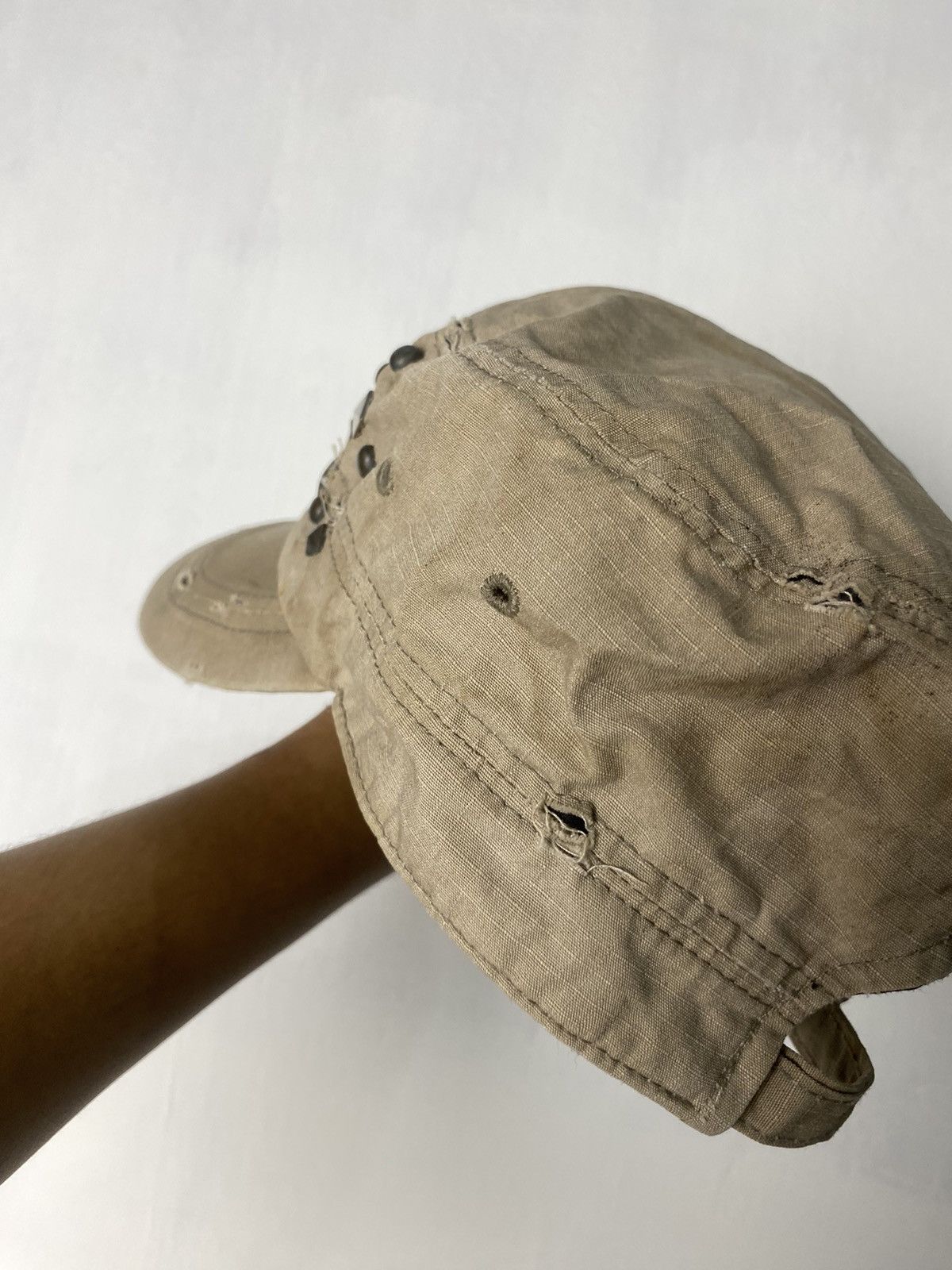 Beauty Beast × Hysteric Glamour × If Six Was Nine Cadet Distressed Studded Hat Size ONE SIZE - 10 Thumbnail
