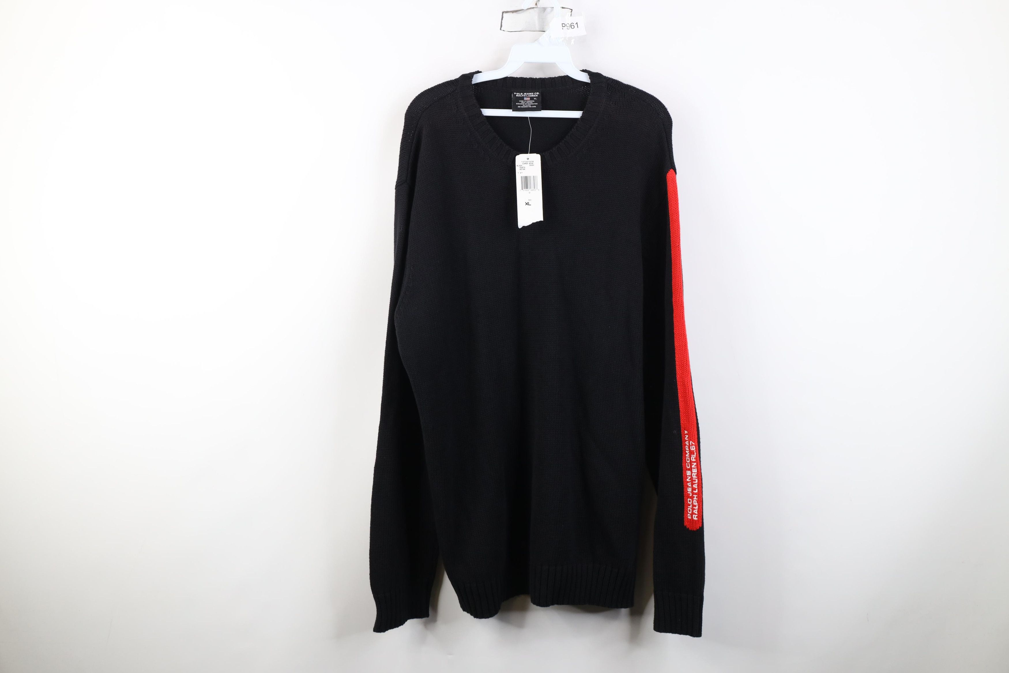 Polo Ralph Lauren Deadstock Vintage 90s Ralph Lauren Cotton Crewneck Sweater Size US XL / EU 56 / 4 - 1 Thumbnail