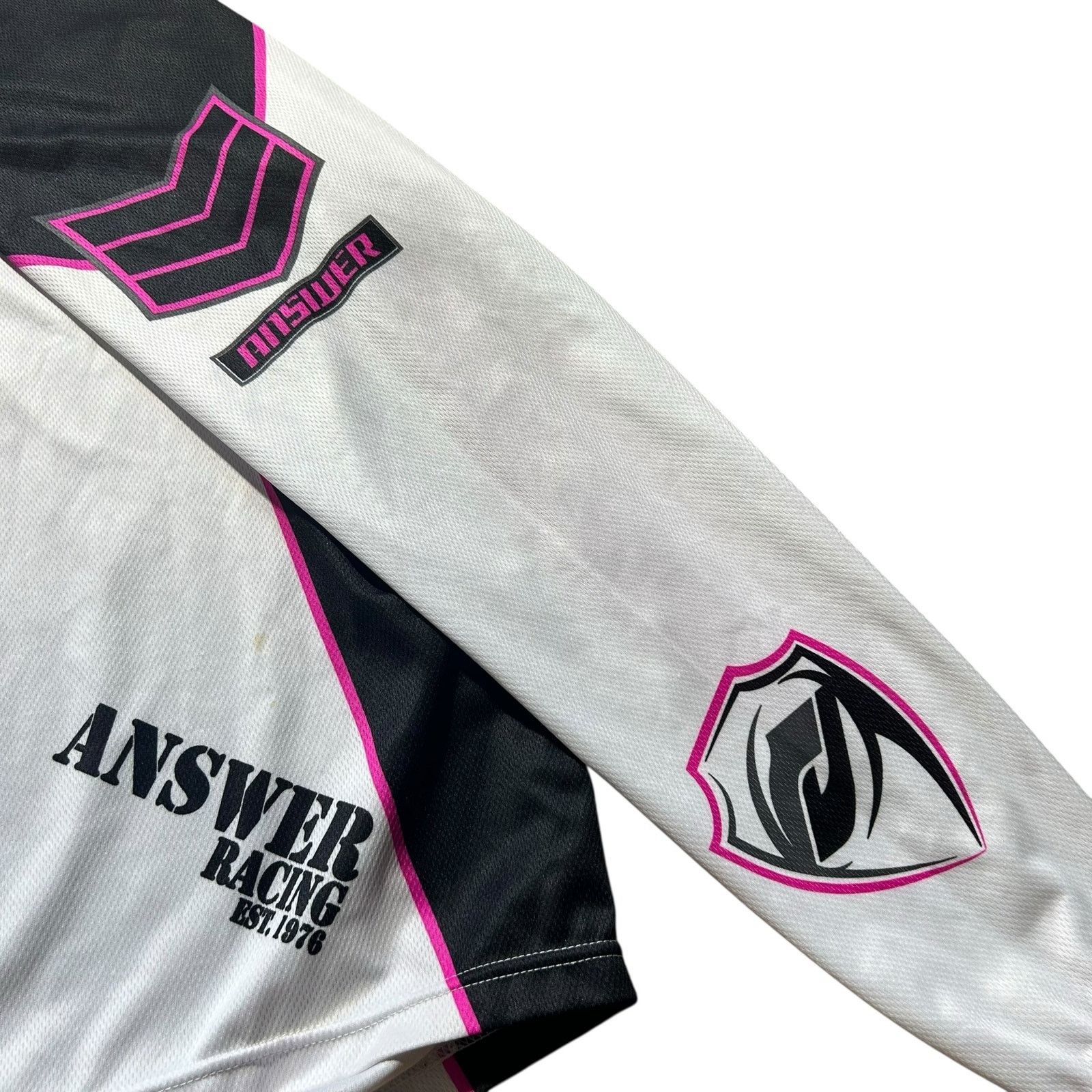 Fox Racing × Yamaha Answer Racing Y2K Pink Black White MX Jersey Size L / US 10 / IT 46 - 4 Thumbnail