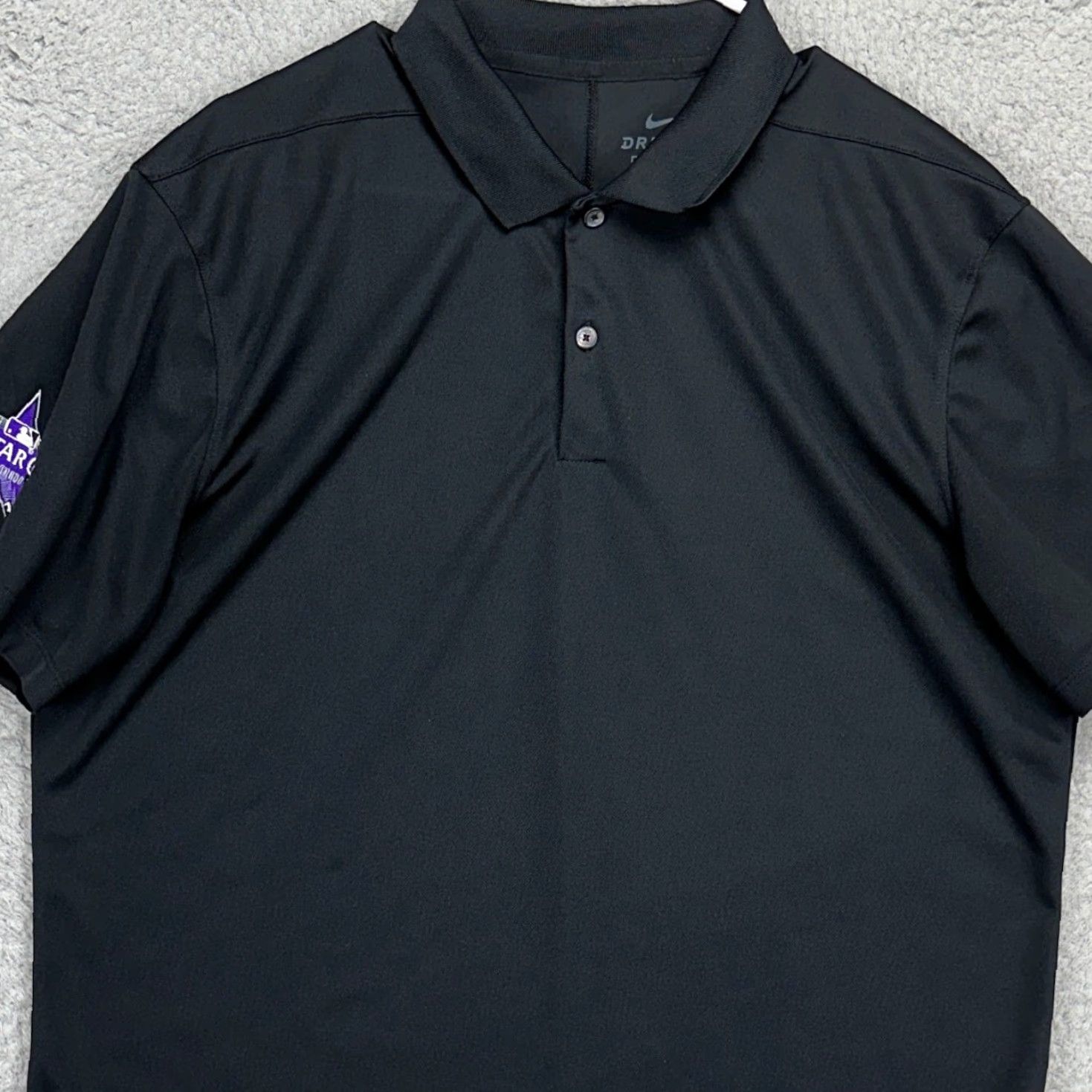 Nike Nike MLB All Star Game Polo Shirt Mens Large Dri-Fit Black Standard Fit Rugby Shirt Size US L / EU 52-54 / 3 - 2 Thumbnail