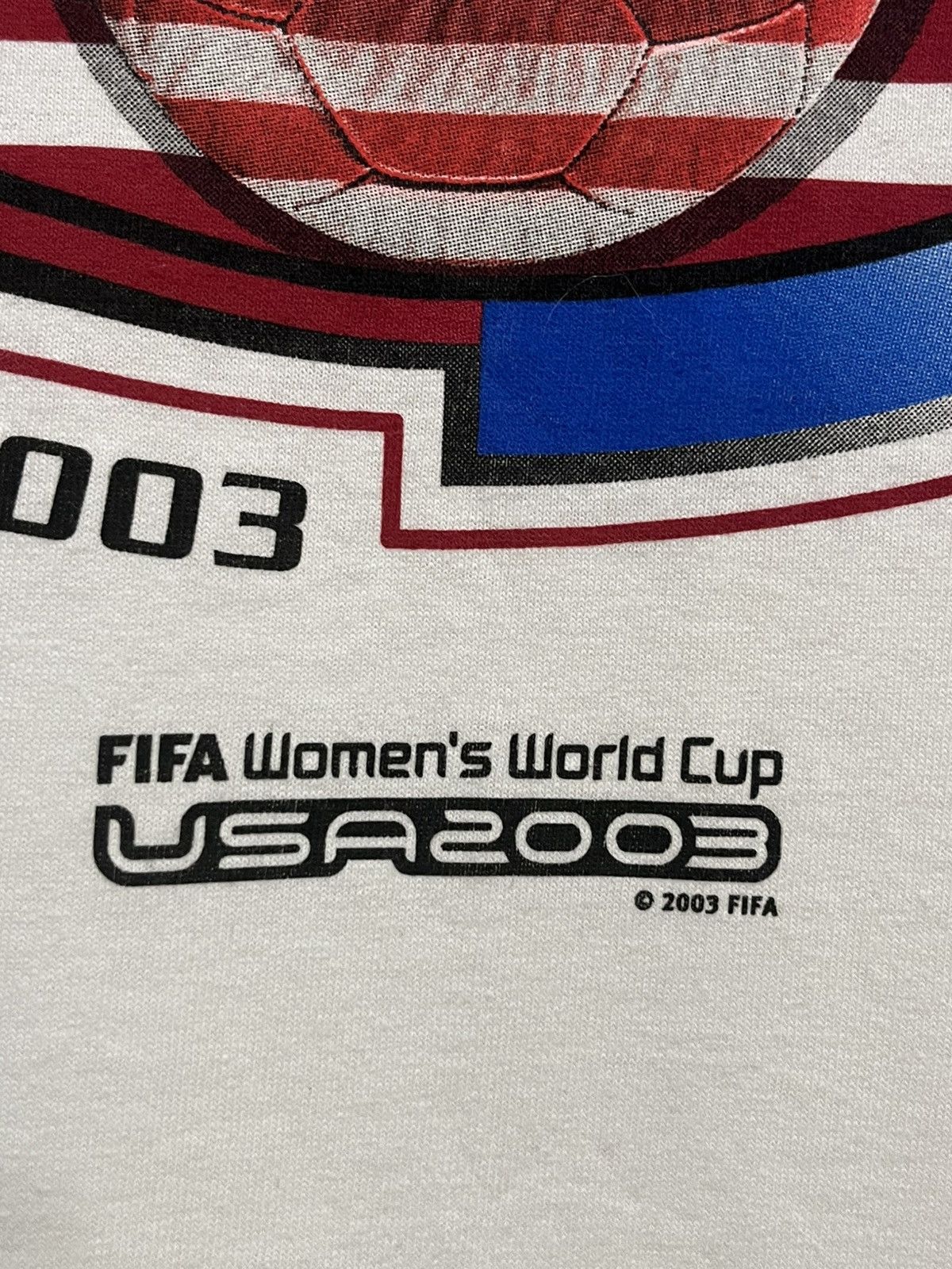 Gildan × Vintage Vintage 2003 Fifa Women’s World Cup T Shirt Size US XL / EU 56 / 4 - 4 Thumbnail