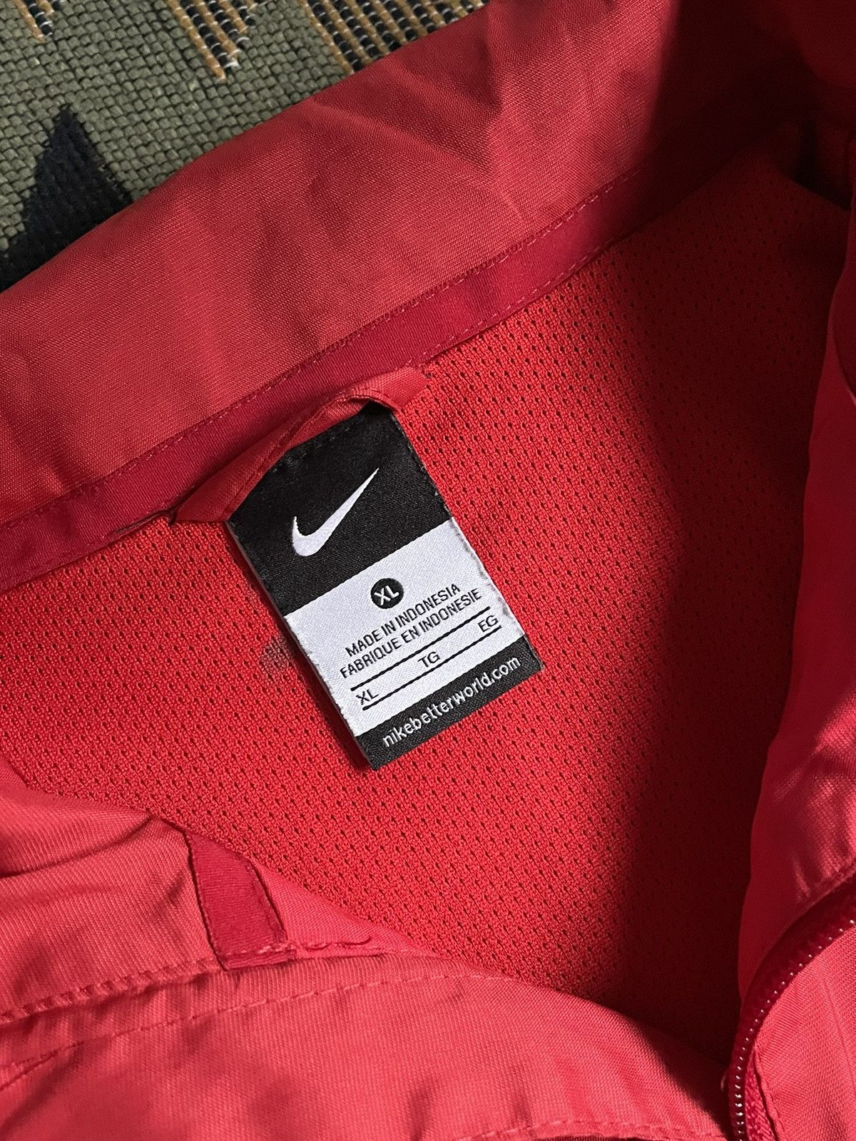 Nike × Vintage Nike Nylon Swoosh Track Jacket Size US XL / EU 56 / 4 - 10 Thumbnail