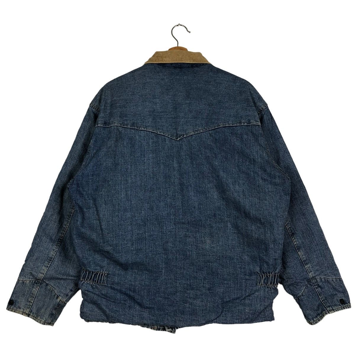 Japanese Brand 🔥90’s Vintage Trucker Denim Jacket Wrangler Blanket Lining Size US L / EU 52-54 / 3 - 10 Thumbnail