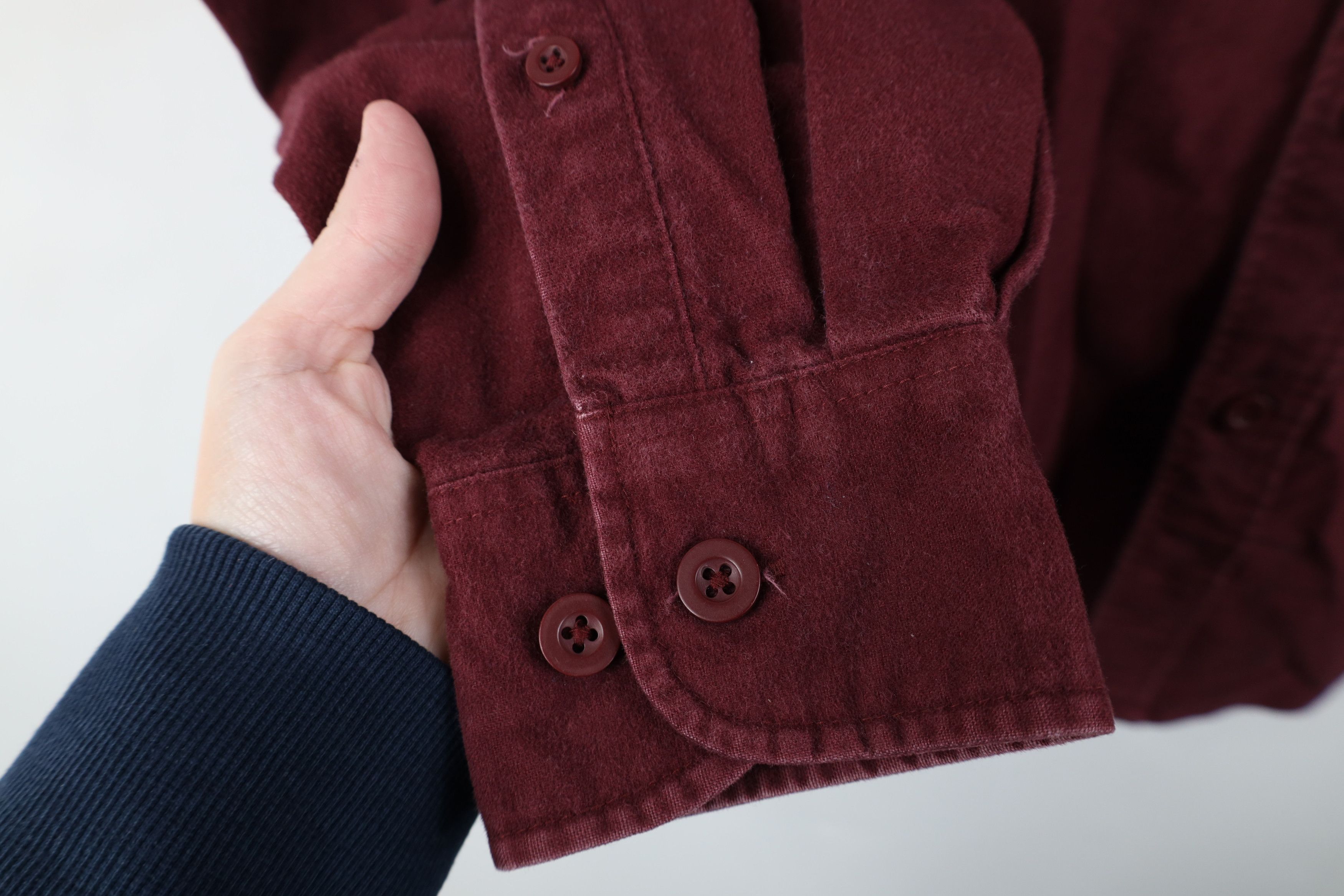 Vintage Vintage 90s Streetwear Heavyweight Chamois Button Shirt Size US M / EU 48-50 / 2 - 6 Thumbnail