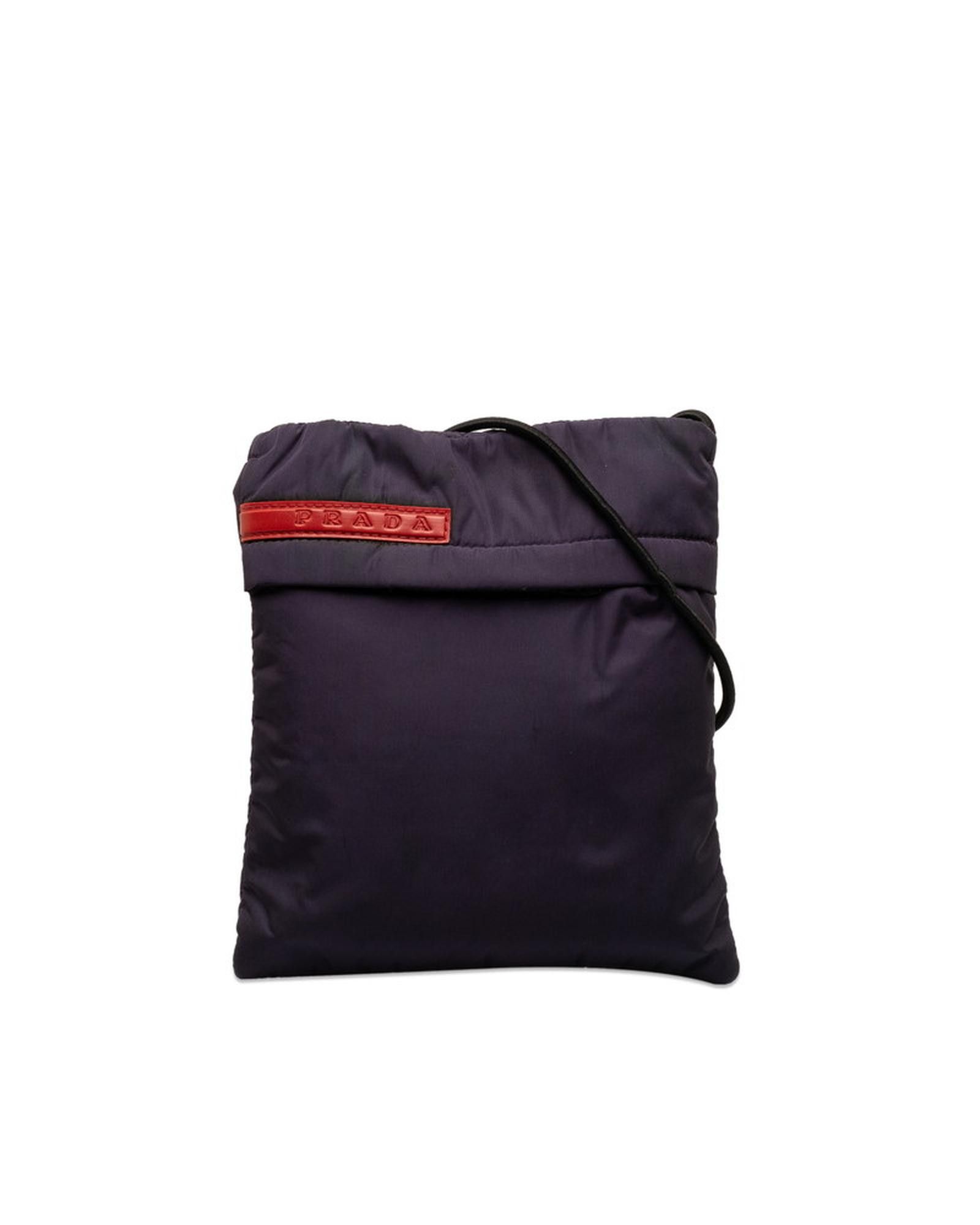 image of Prada Crossbody Bag In Purple Tessuto Fabric, Women's