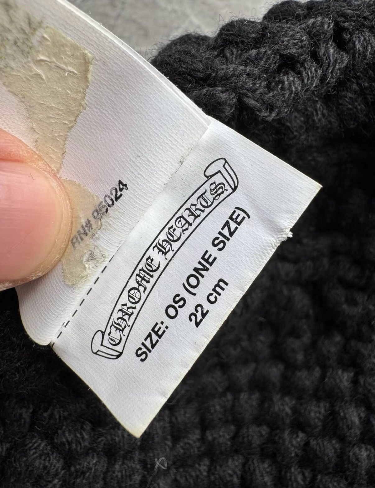 Chrome Hearts Chrome Hearts Cross Leather Patch Knit Beanie Size ONE SIZE - 6 Thumbnail