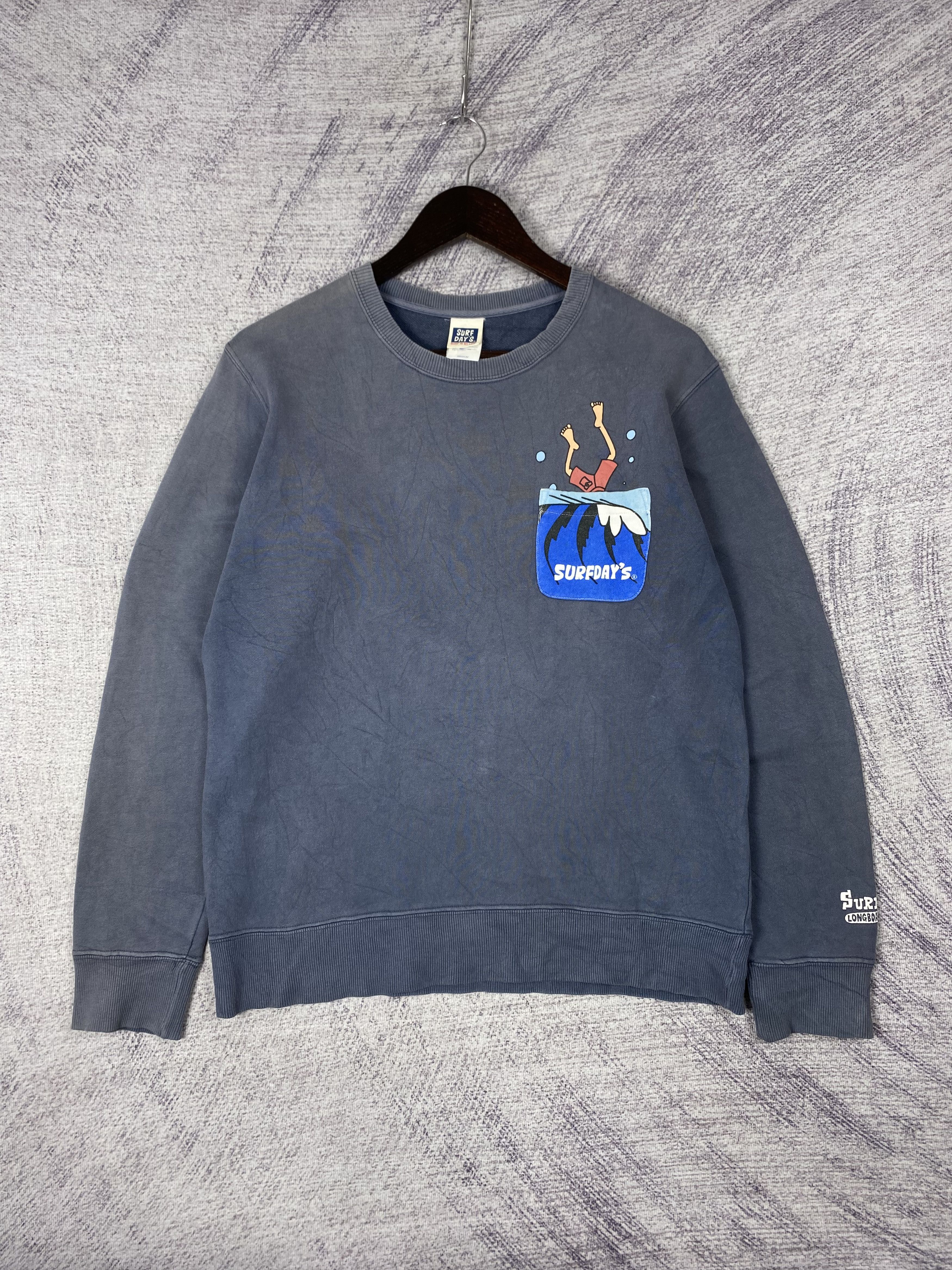 Japanese Brand Vintage Surf Days Pocket Tee Sweatshirts Size US M / EU 48-50 / 2 - 1 Thumbnail