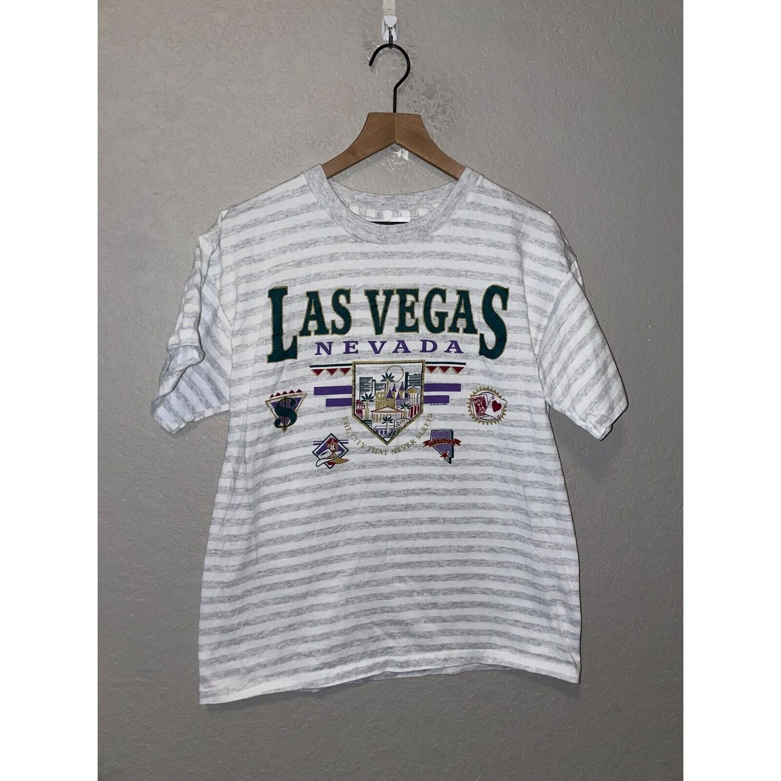 Vintage Vintage Las Vegas Shirt NV Nevada LV City Tee VTG Stain Size US M / EU 48-50 / 2 - 1 Thumbnail