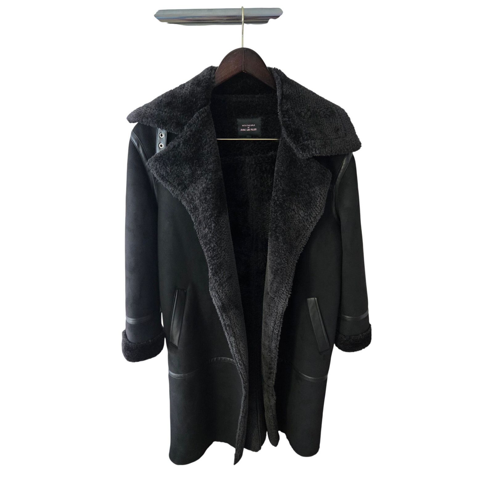 AVEC LES FILLES Women's Black Coat Size S / US 4 / IT 40 - 2 Thumbnail