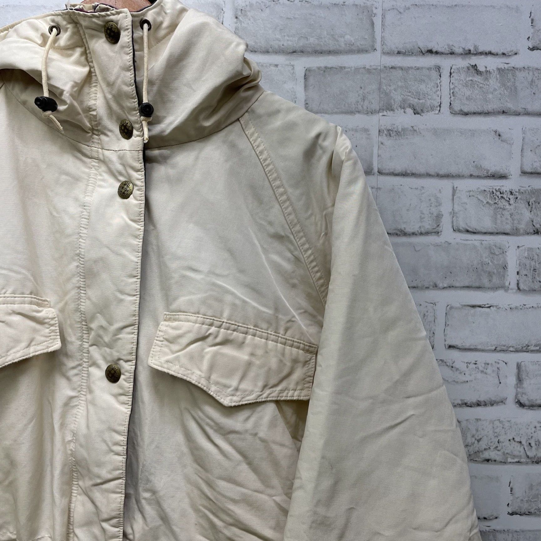 Vintage VTG WoolRich Wool blend Lining zip-up heavy Parka Womens Size M USA Jacket Parka Woolrich Beige Women M Woolrich USA Lined Size M / US 6-8 / IT 42-44 - 2 Thumbnail