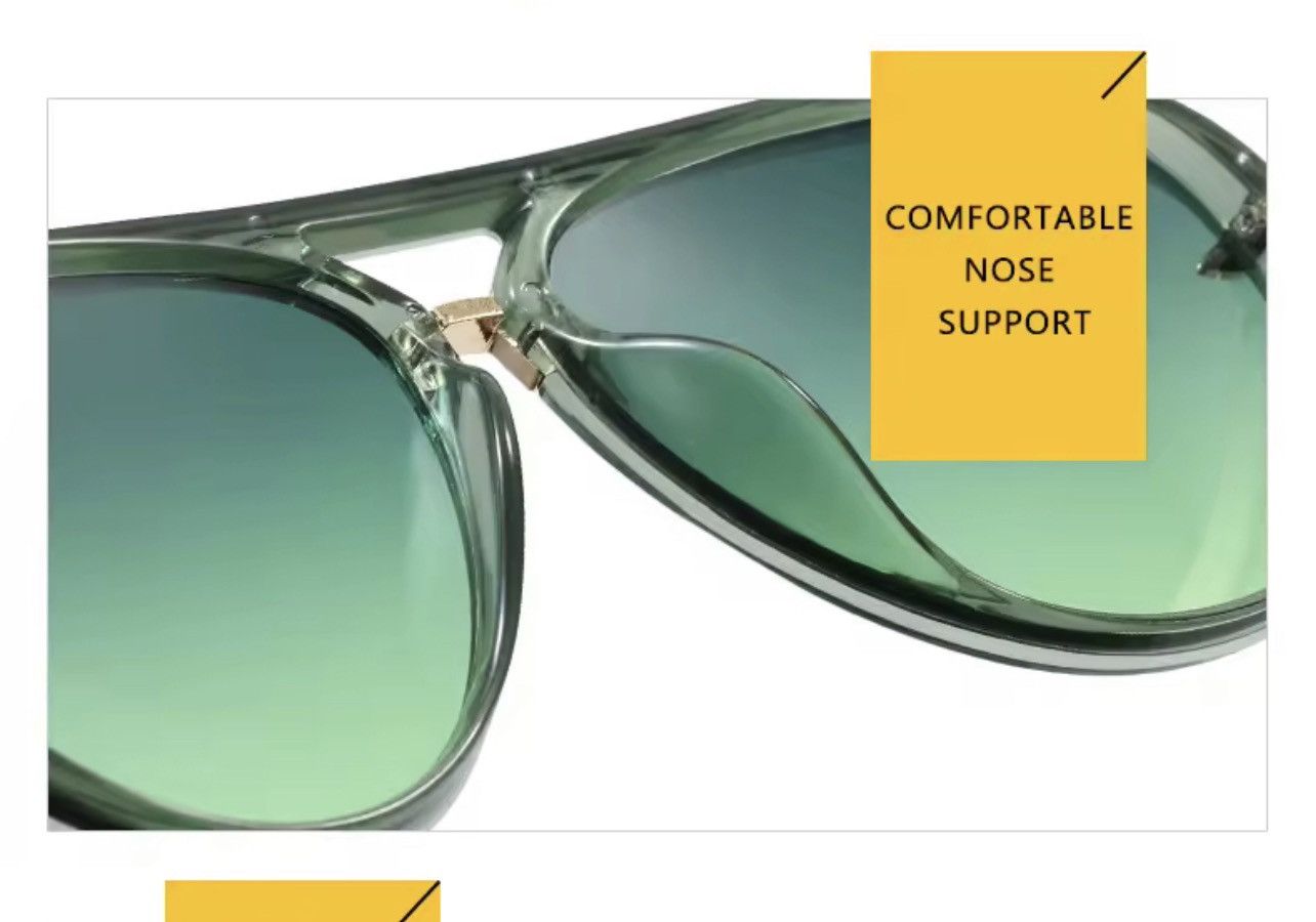 Other Luxury Green Aviator Sunglasses – Timeless Style Size ONE SIZE - 7 Thumbnail