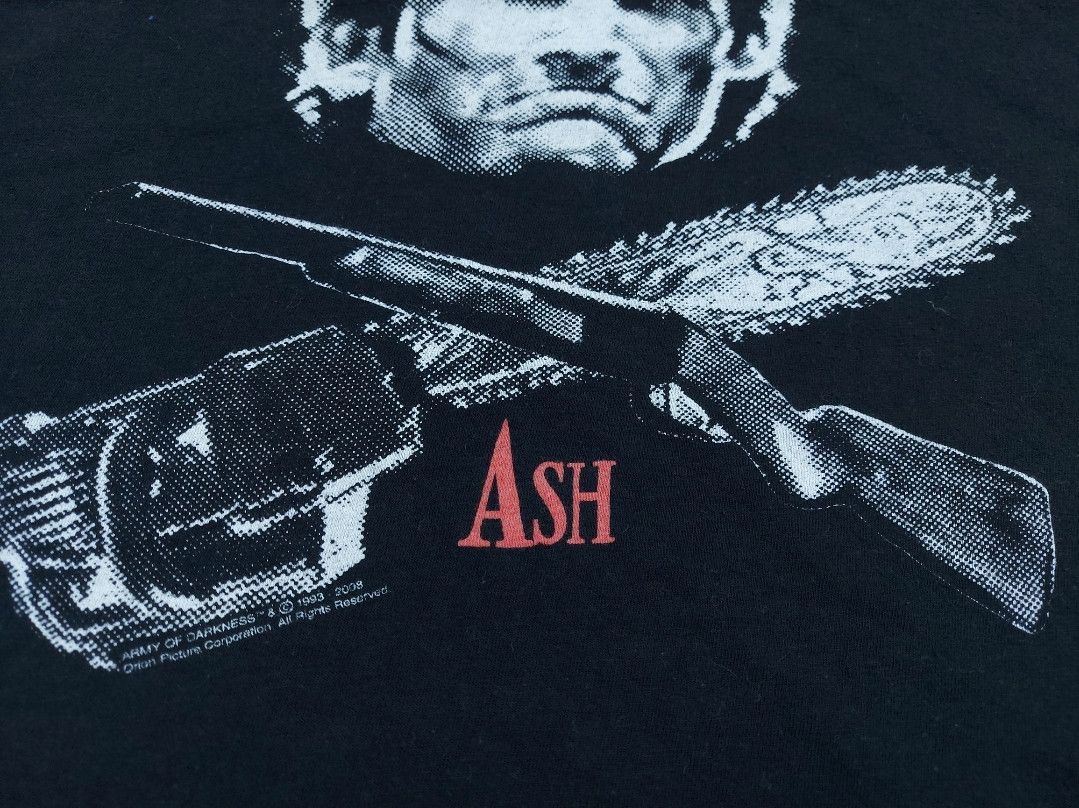 Vintage 2008 Army of Darkness Ash Shotgun & Saw Crossbones TEE Size US M / EU 48-50 / 2 - 5 Thumbnail