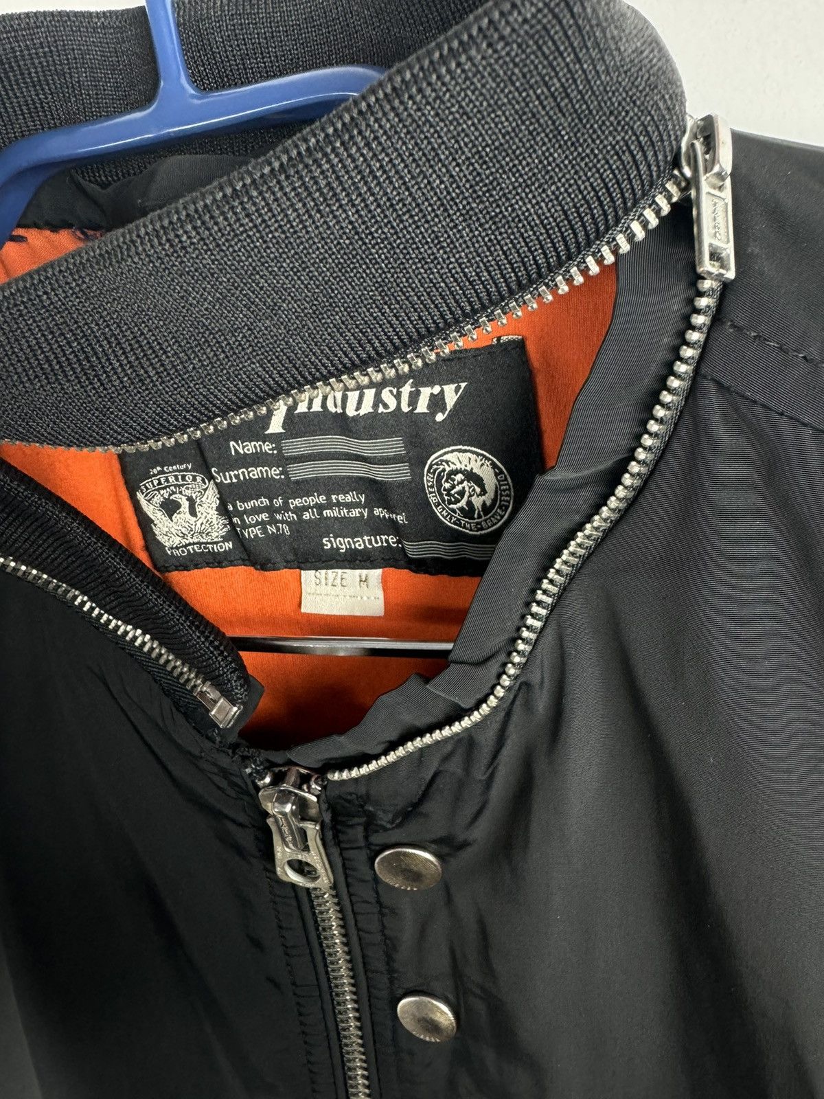 Designer Vintage Y2K Diesel Black Light Racer Jacket Size US M / EU 48-50 / 2 - 8 Thumbnail