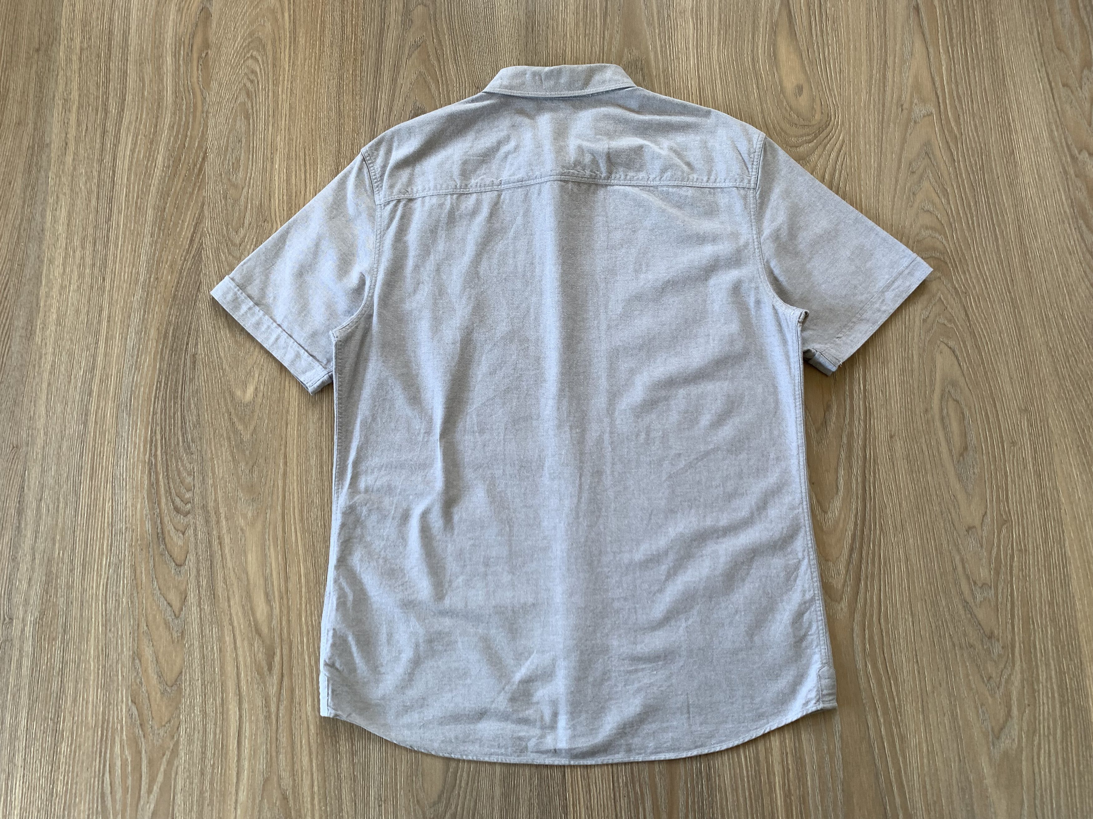 Allsaints Allsaints Cotton Grey Short Sleeve Shirt Size US L / EU 52-54 / 3 - 3 Thumbnail