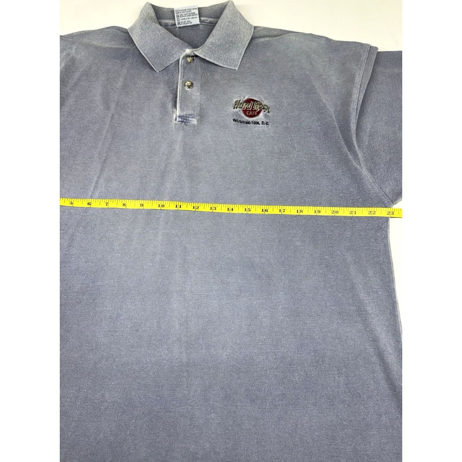 Hard Rock Cafe VINTAGE Hard Rock Cafe Polo Shirt Washington DC Mens XL Blue Embroidered Logo Size US XL / EU 56 / 4 - 4 Thumbnail