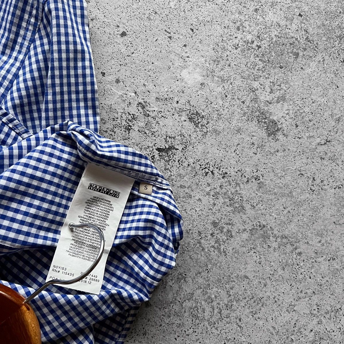 Designer × Napapijri Napapijri Blue White Checked Long Sleeve Button Up Shirt Size US S / EU 44-46 / 1 - 7 Thumbnail