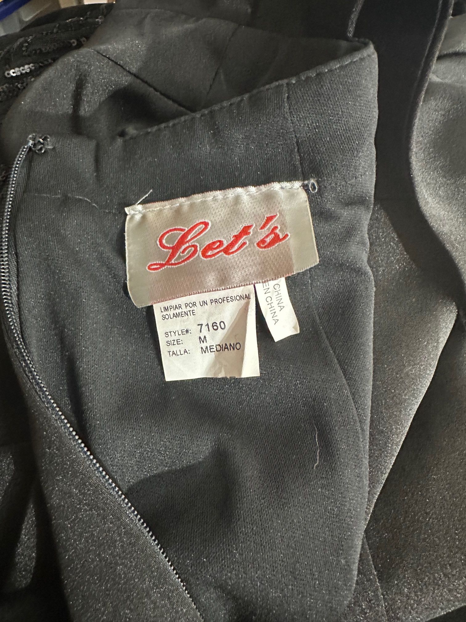 Other Let's Black Jersey Bias Scuba-Back Gown Size M Size M / US 6-8 / IT 42-44 - 8 Thumbnail