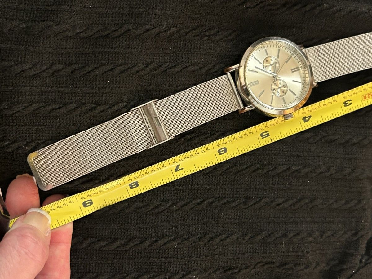 Aldo × Vintage Vintage ALDO UNISEX S-3775 Silver Mesh Metal Band Watch Size ONE SIZE - 11 Thumbnail