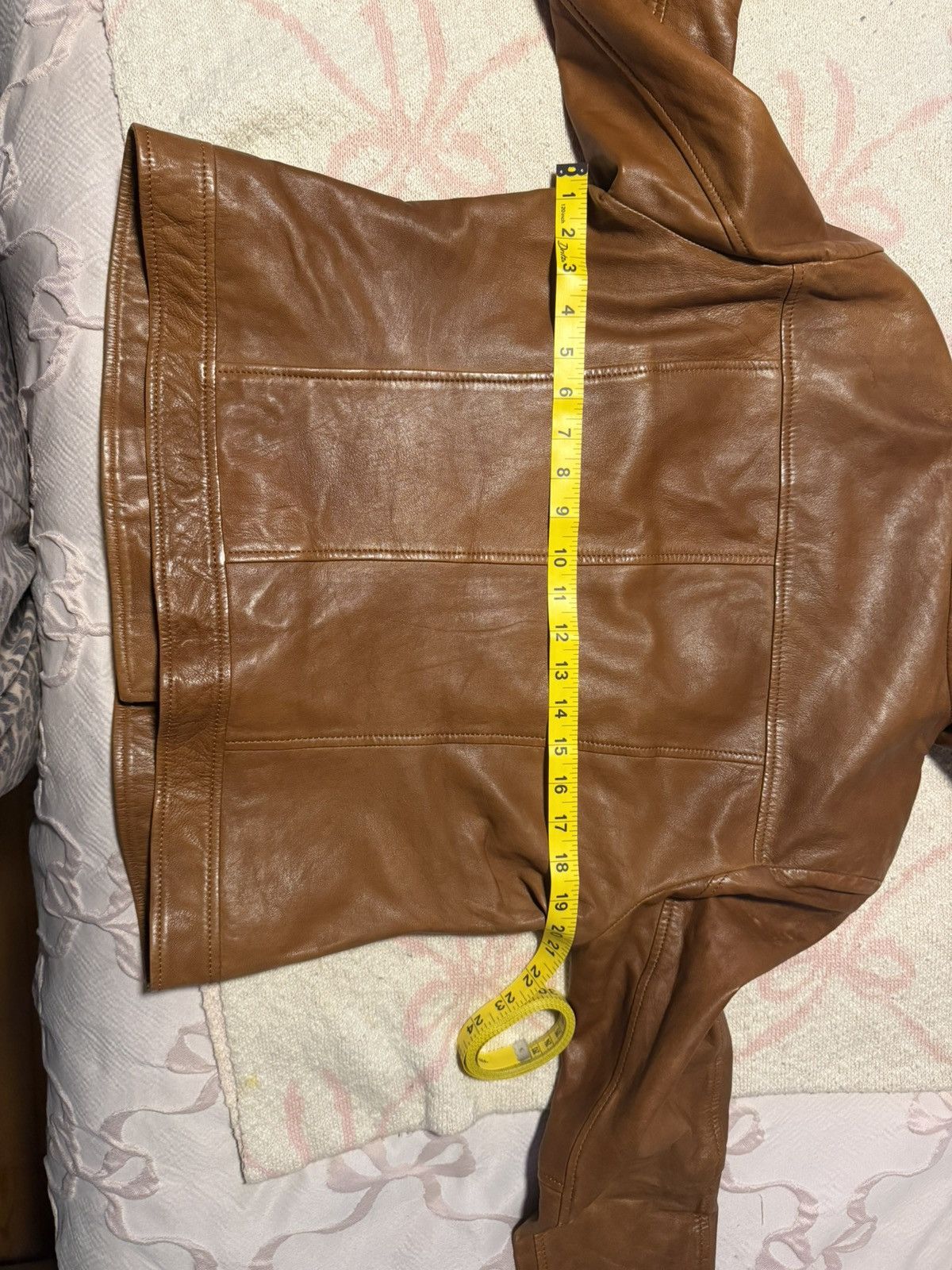 Other Closet Cognac Leather Moto Jacket - Brown Size XL / US 12-14 / IT 48-50 - 2 Thumbnail