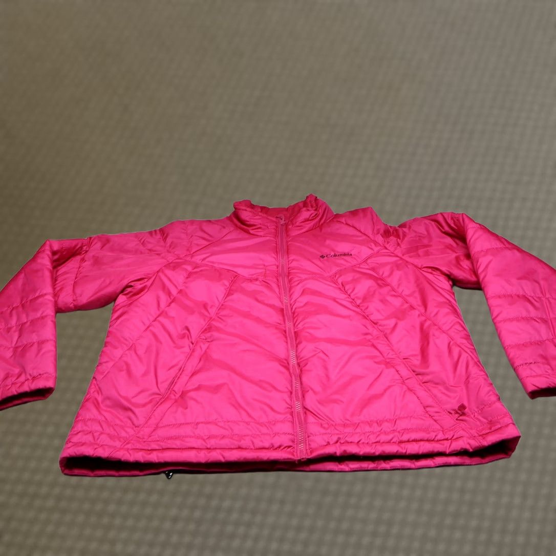 Vintage Columbia Jacket Women 2X Pink Puffer Omni-Heat Full Zip Outdoor Winter Size XXL / US 16-18 / IT 52-54 - 1 Thumbnail