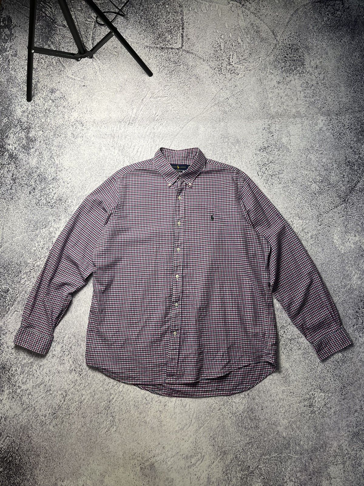 Flannel Men's Vintage RALPH LAUREN Rare Striped Flannel Plaid Shirt Size US XL / EU 56 / 4 - 1 Thumbnail