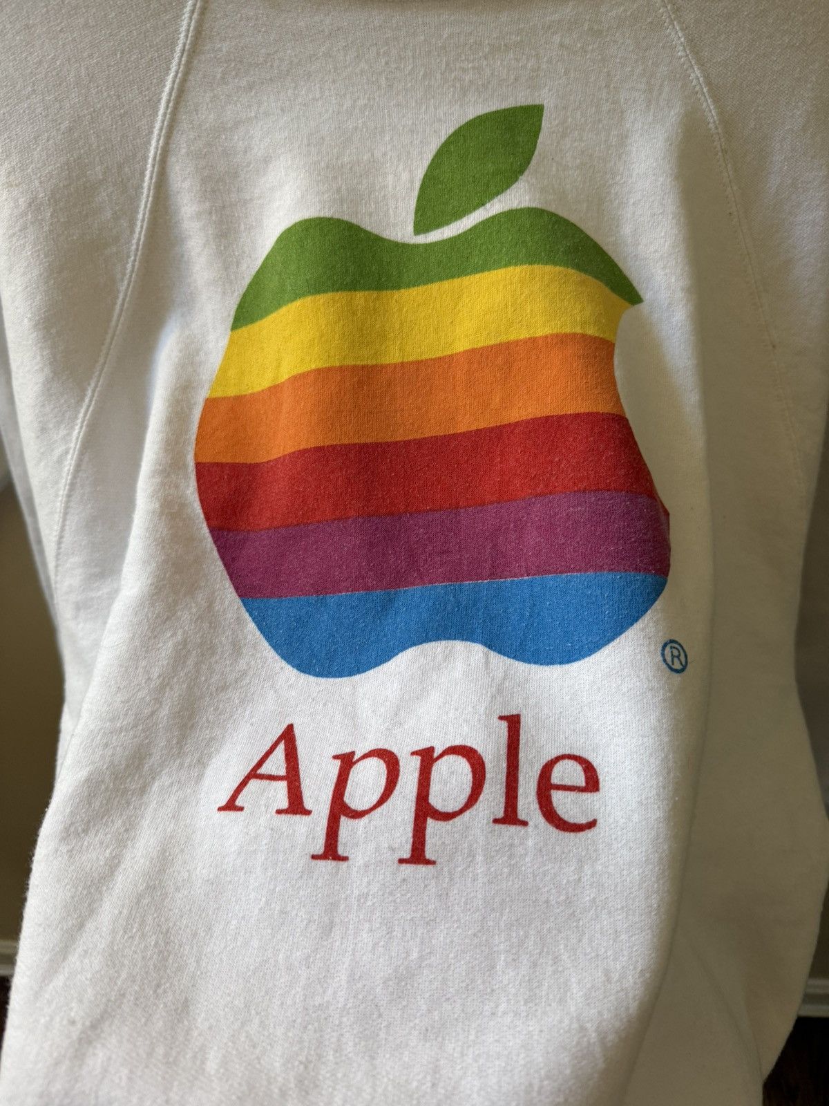 Apple × Vintage Vintage Apple Crewneck In White Size US XL / EU 56 / 4 - 2 Thumbnail
