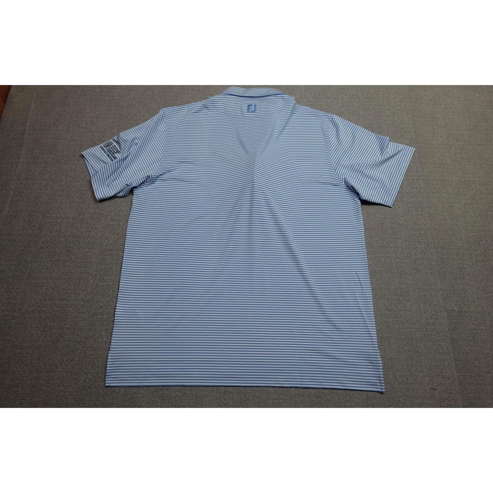 Footjoy FootJoy Golf Polo Mens XL Blue Stripe Glen View Club Chicago Crime Commission Size US XL / EU 56 / 4 - 5 Thumbnail