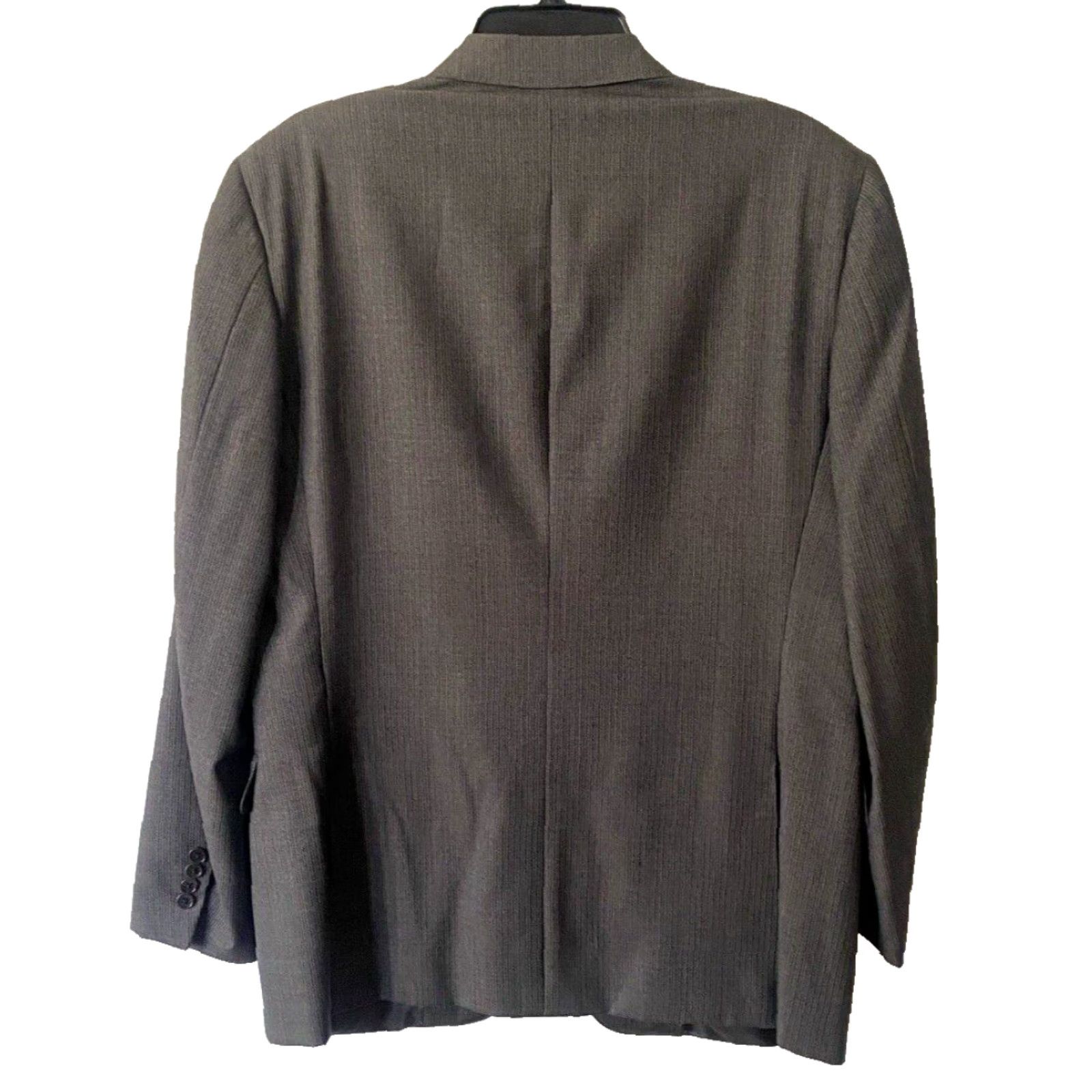 Canali Canali Men’s Two-Button Sport Coat Jacket Wool Made in Italy Gray 44R Regular Suit Coat Mens Dress Jacket Size 44R - 2 Thumbnail