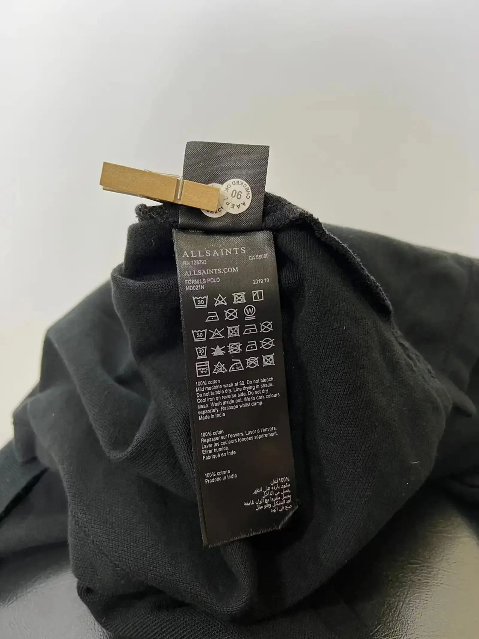 Allsaints × Japanese Brand All Saints Form LS polo Size US L / EU 52-54 / 3 - 5 Thumbnail
