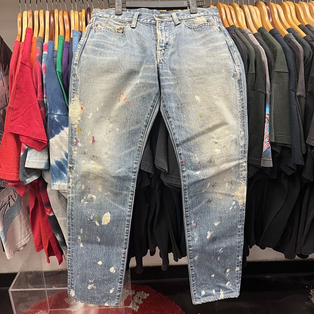 Kapital Kapital Painter Pants Japanese Denim Blue Made In Japan Size US 31 - 1 Thumbnail