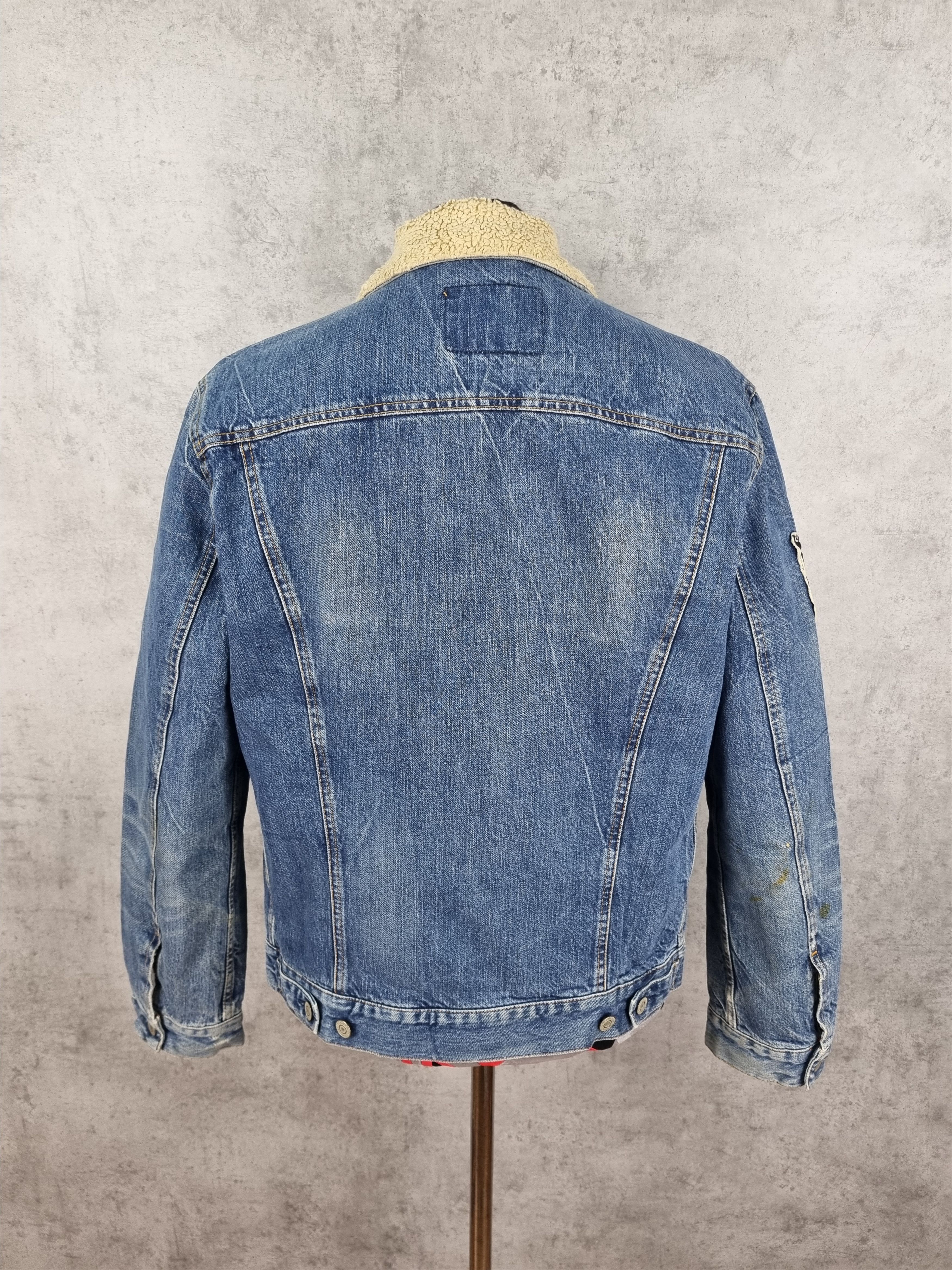 Levi's × Levi's Vintage Clothing × Vintage Distressed Faded Dirty Levi's Plaid Inside Sherpa Collar Size US M / EU 48-50 / 2 - 13 Thumbnail