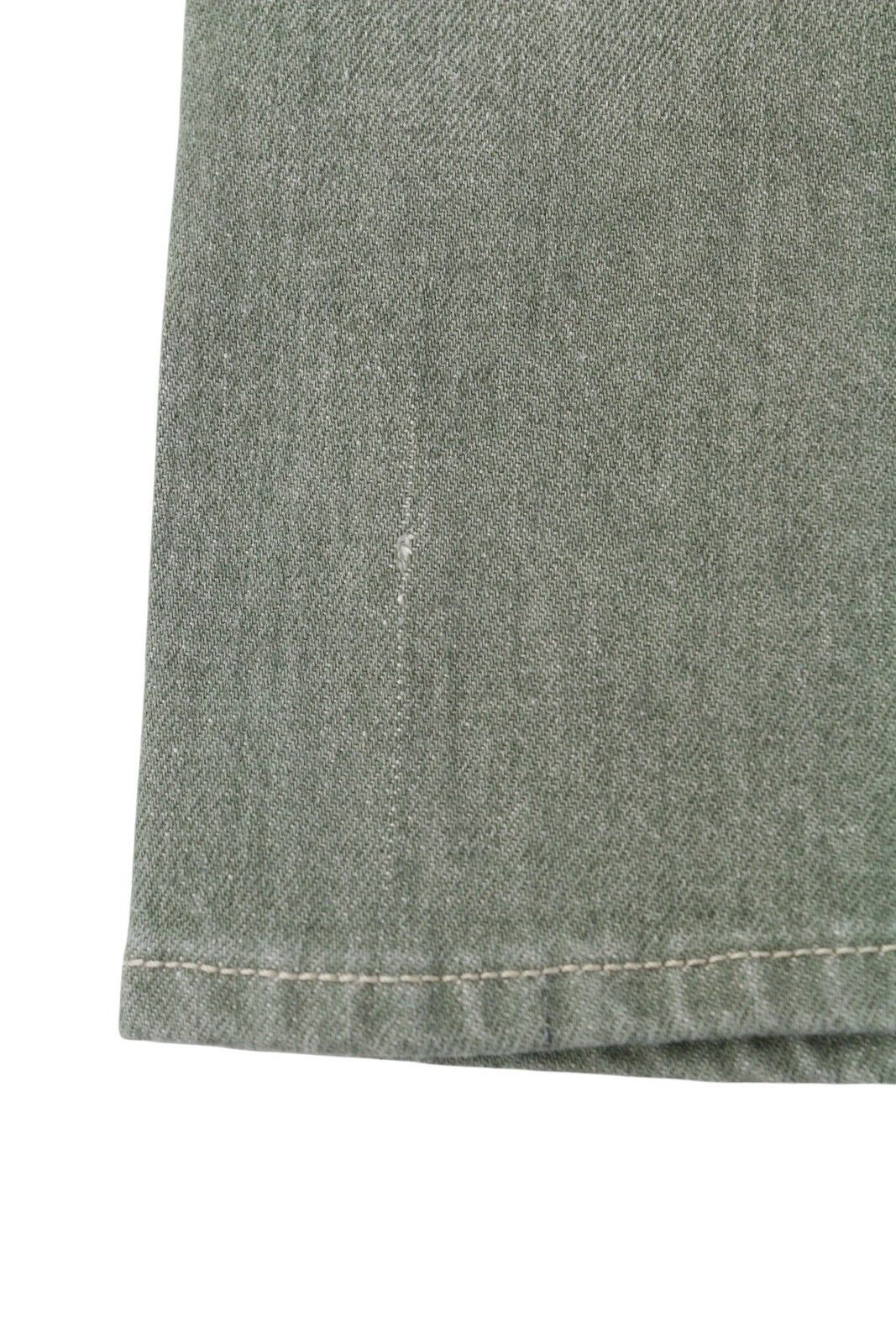 R13 BOY STRAIGHT 31 Cropped Army Green Stretch 84484 Size 31" - 12 Thumbnail