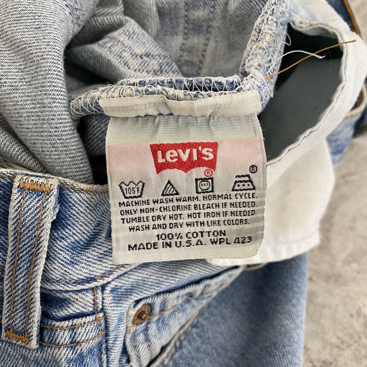 Levi's Vintage 90’s Levis 501 Faded Stonewashed Blue Denim Jeans Size US 30 / EU 46 - 13 Thumbnail