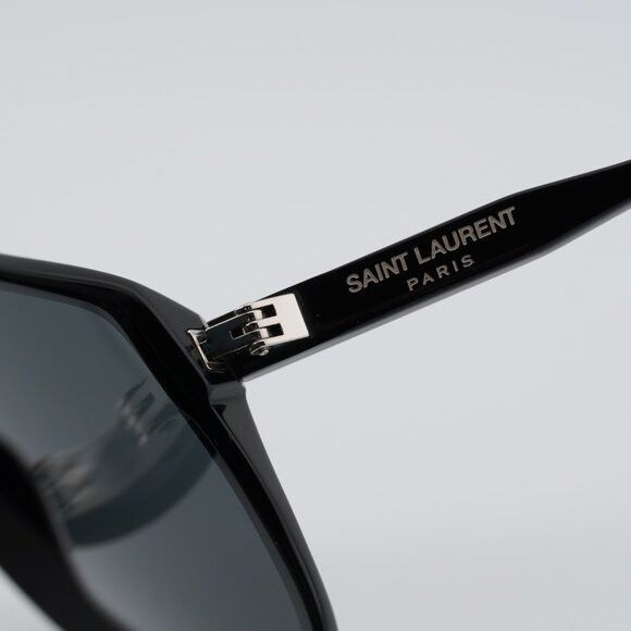 Saint Laurent Paris Saint Laurent SL731 GASPAR 002 Sunglasses Black Aviator Size ONE SIZE - 7 Thumbnail