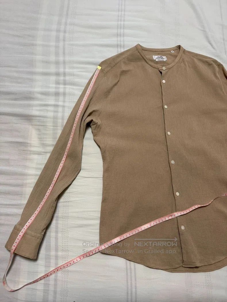 Hermes Beige Casual Button.