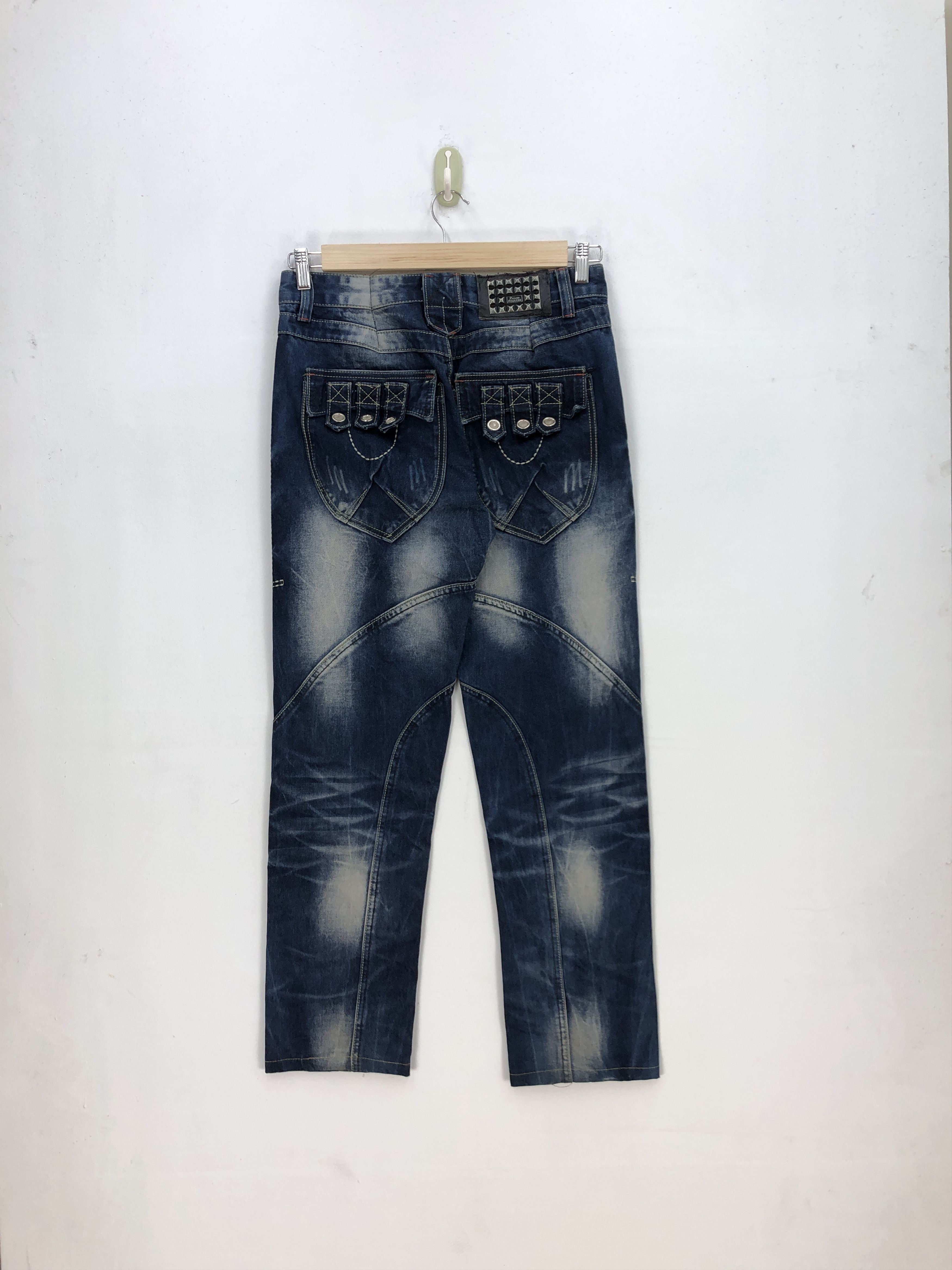Japanese Brand Vintage Japanese Jeans Multi Pocket Denim Riders Pants Size US 30 / EU 46 - 2 Thumbnail