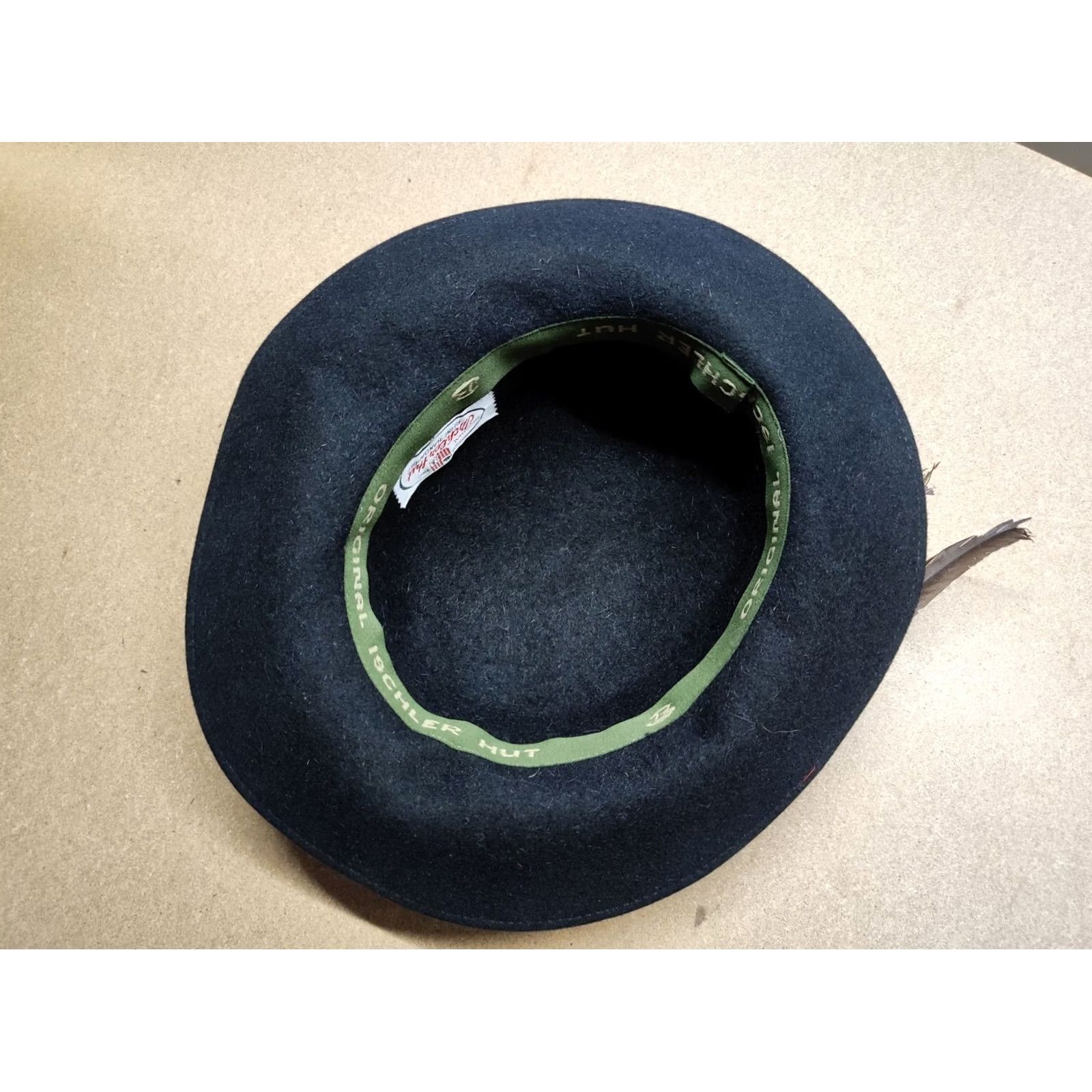Vintage VINTAGE Perschel Womens Fedora Wool Felt Black Lined Germany Size 60 Wool Felt Vintage Wool Fedora Women Black 60 Mens? Size ONE SIZE - 4 Thumbnail