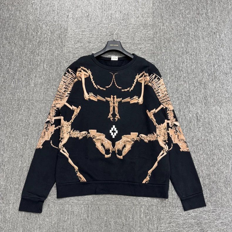 Vintage Marcelo Burlon Dinosaur Skeleton Print Sweatshirt Size US M / EU 48-50 / 2 - 1 Thumbnail