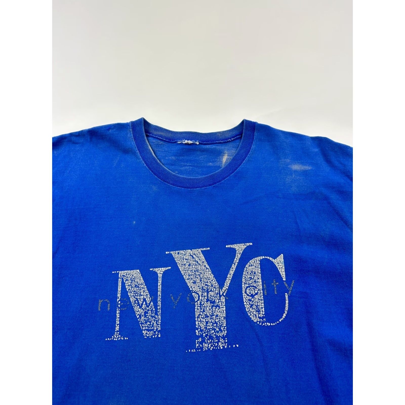 Wilson VINTAGE Wilson New York Shirt Mens XL Blue Short Sleeve Crew Neck Size US XL / EU 56 / 4 - 4 Thumbnail
