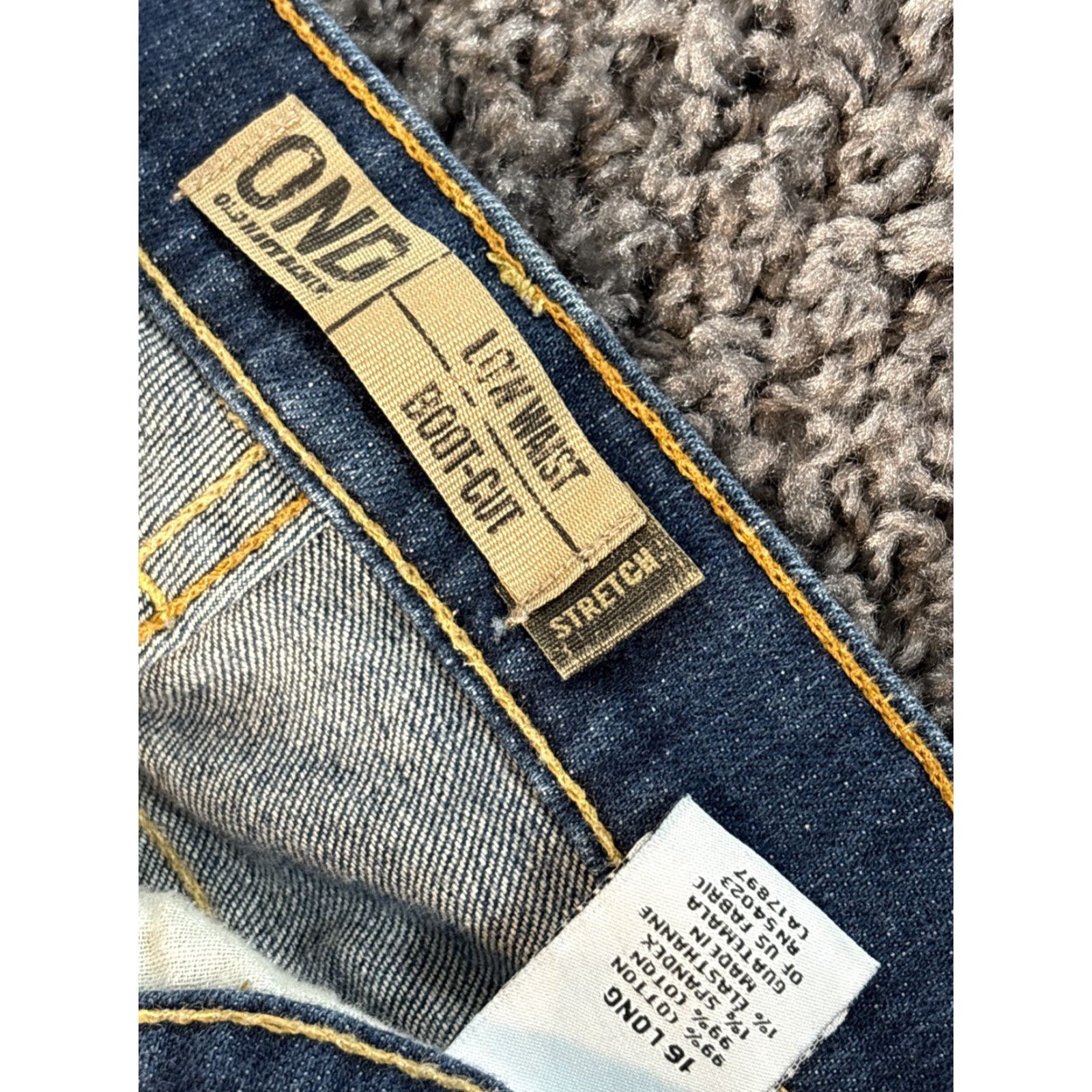 Old Navy VINTAGE Old Navy Jeans Womens 16 Bootcut Denim Cotton 32in Inseam 5-Pocket Regular Rise Mid 38in Waist Blue 90s Hipster Grunge Retro USA Size 38" / US 16 / IT 52 - 5 Thumbnail