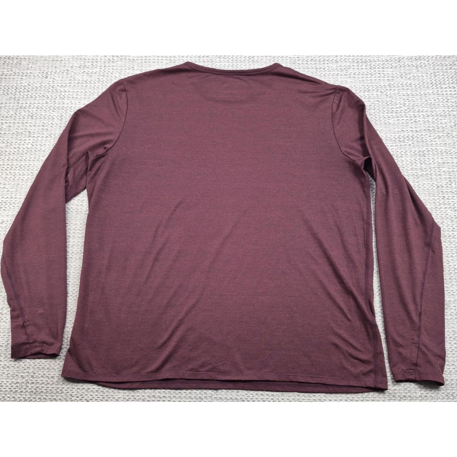 Quince Quince Shirt Mens XL Purple Long Sleeve Lightweight Stretch Crewneck Casual Tee Shirt Size US XL / EU 56 / 4 - 6 Thumbnail