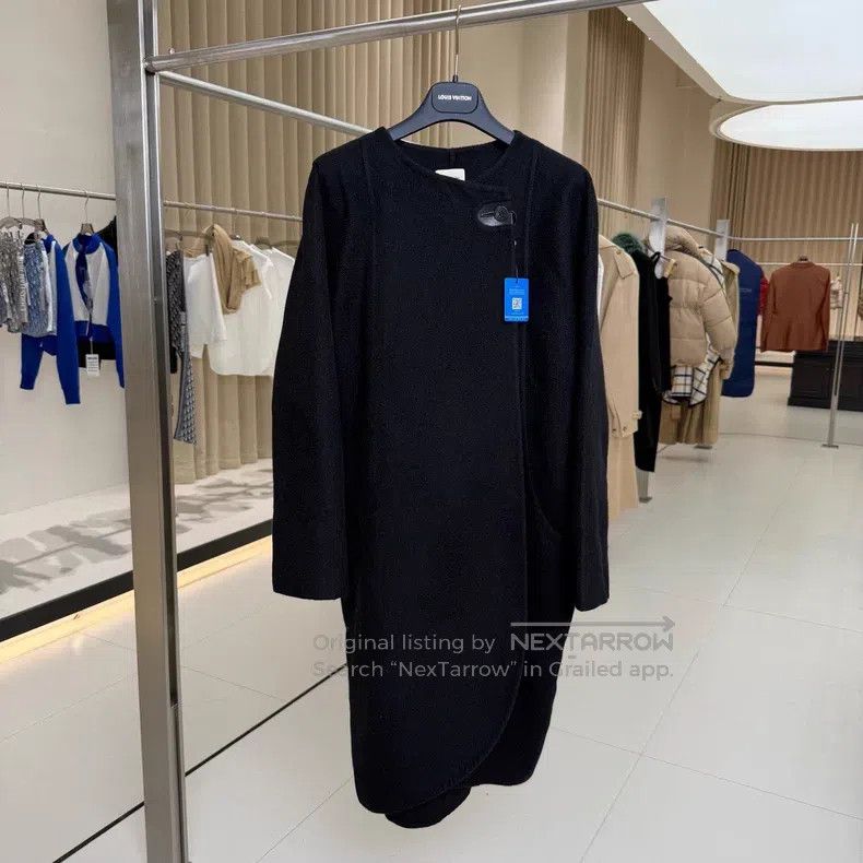 Hermes Hermes Black Cocoon Shaped Cashmere Coat Size XS / US 0-2 / IT 36-38 - 1 Thumbnail