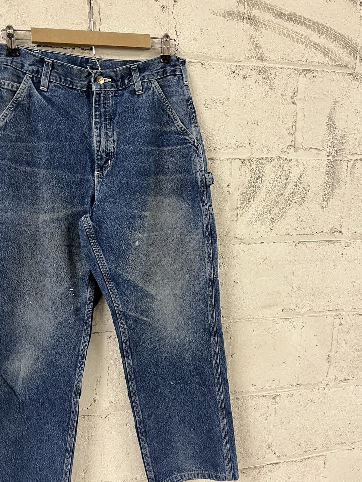 Carhartt Carhartt carpanter cargo denim pants baggy faded workwear Size US 30 / EU 46 - 9 Thumbnail